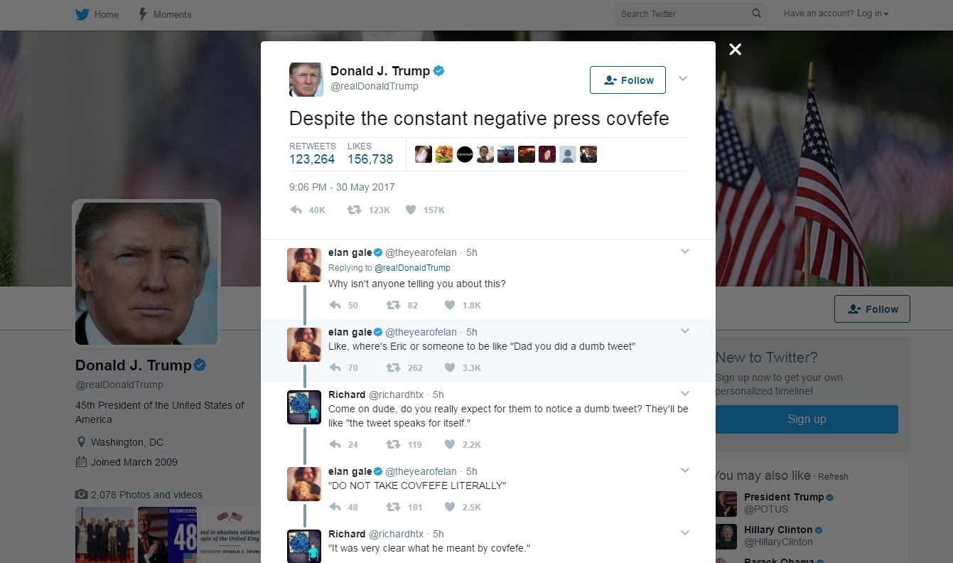 Tweet That: #covfefe signals @realDonaldTrump is back
