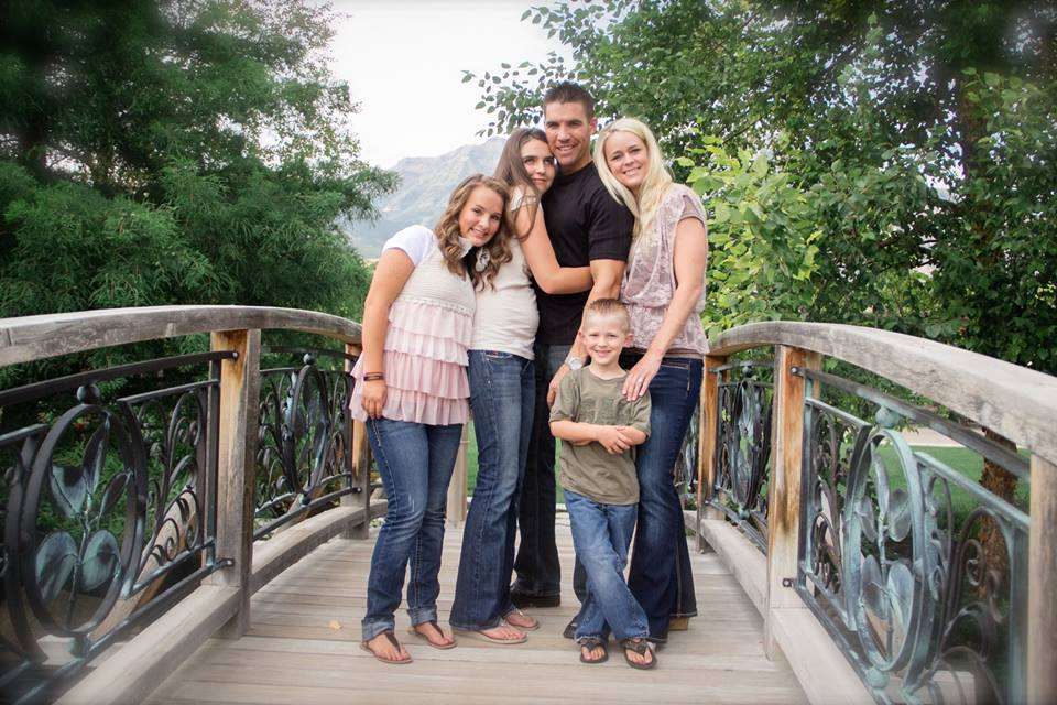 Kennedy with her family