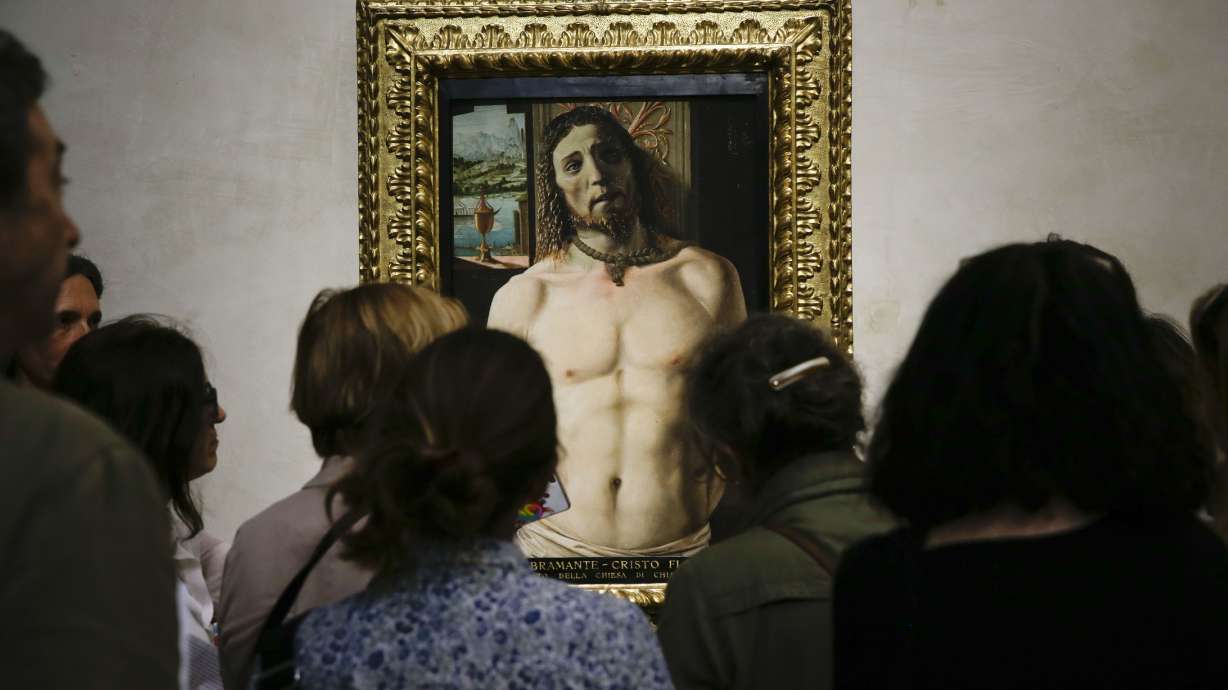 Italy: Art restorers unveil masterpiece damaged in winter