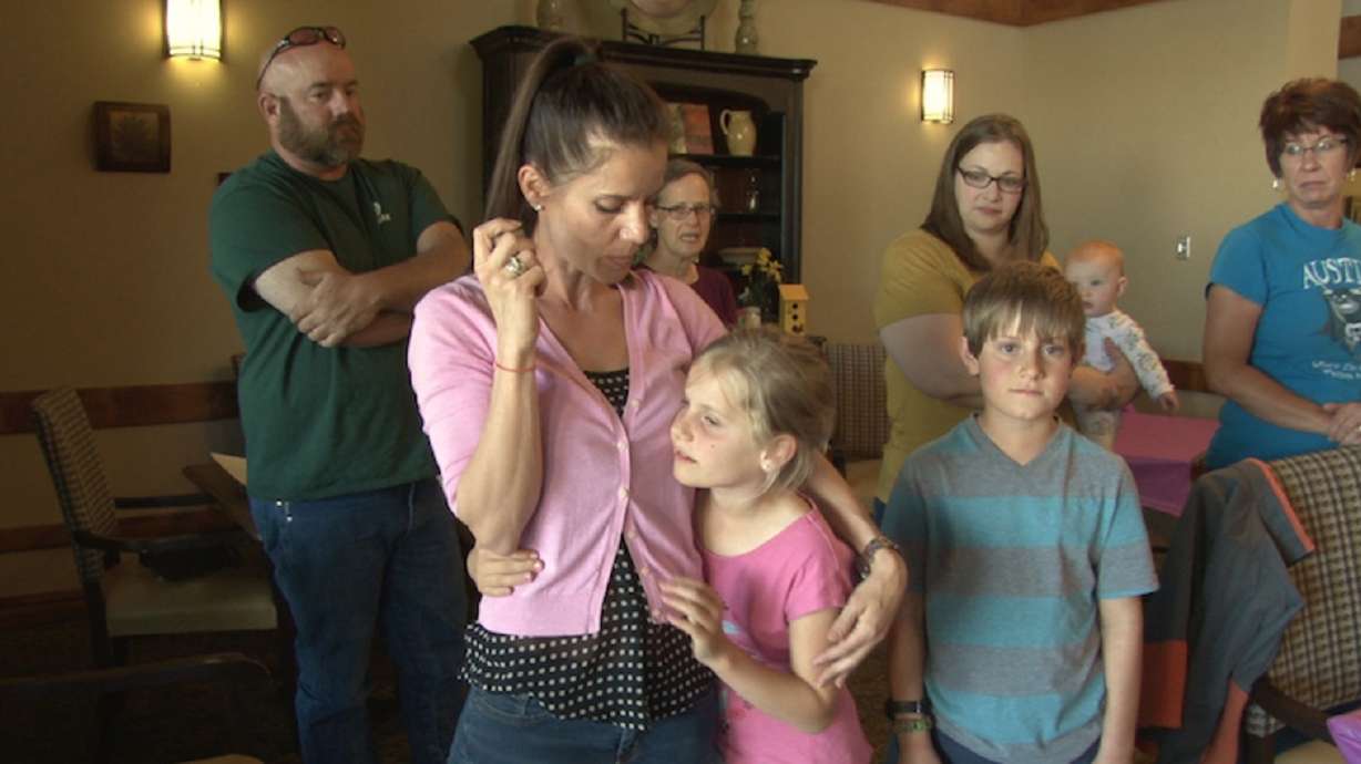 Family members send butterflies 'to heaven' on behalf of deceased loved ones