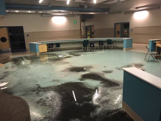 Investigators were looking at fireworks as the possible cause of a fire that caused between $200,000 and $300,000 at Ridgeline Elementary School early Sunday. (Courtesy: Alpine School District)