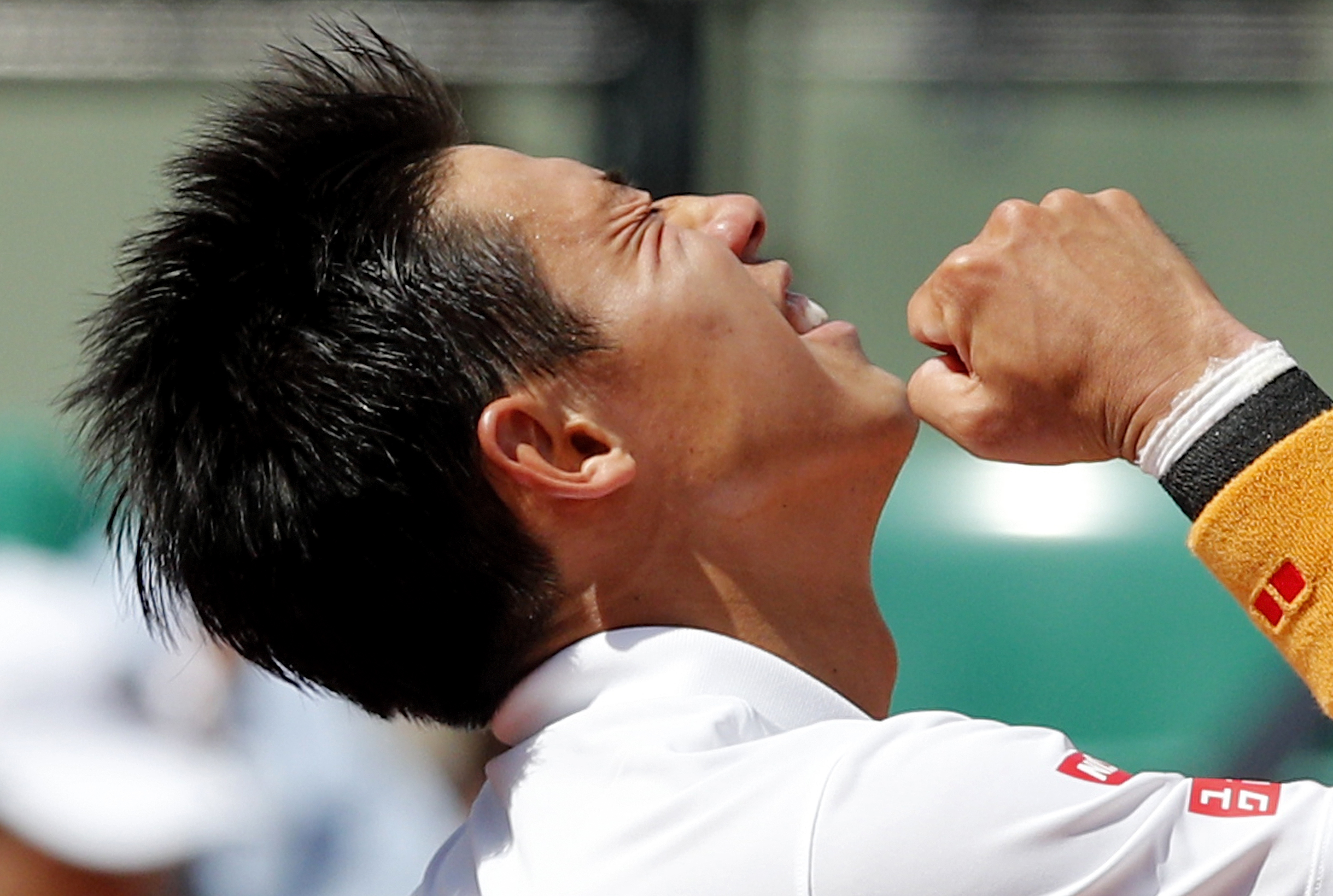 Luck and perfect tennis sends Nishikori to French Open QF