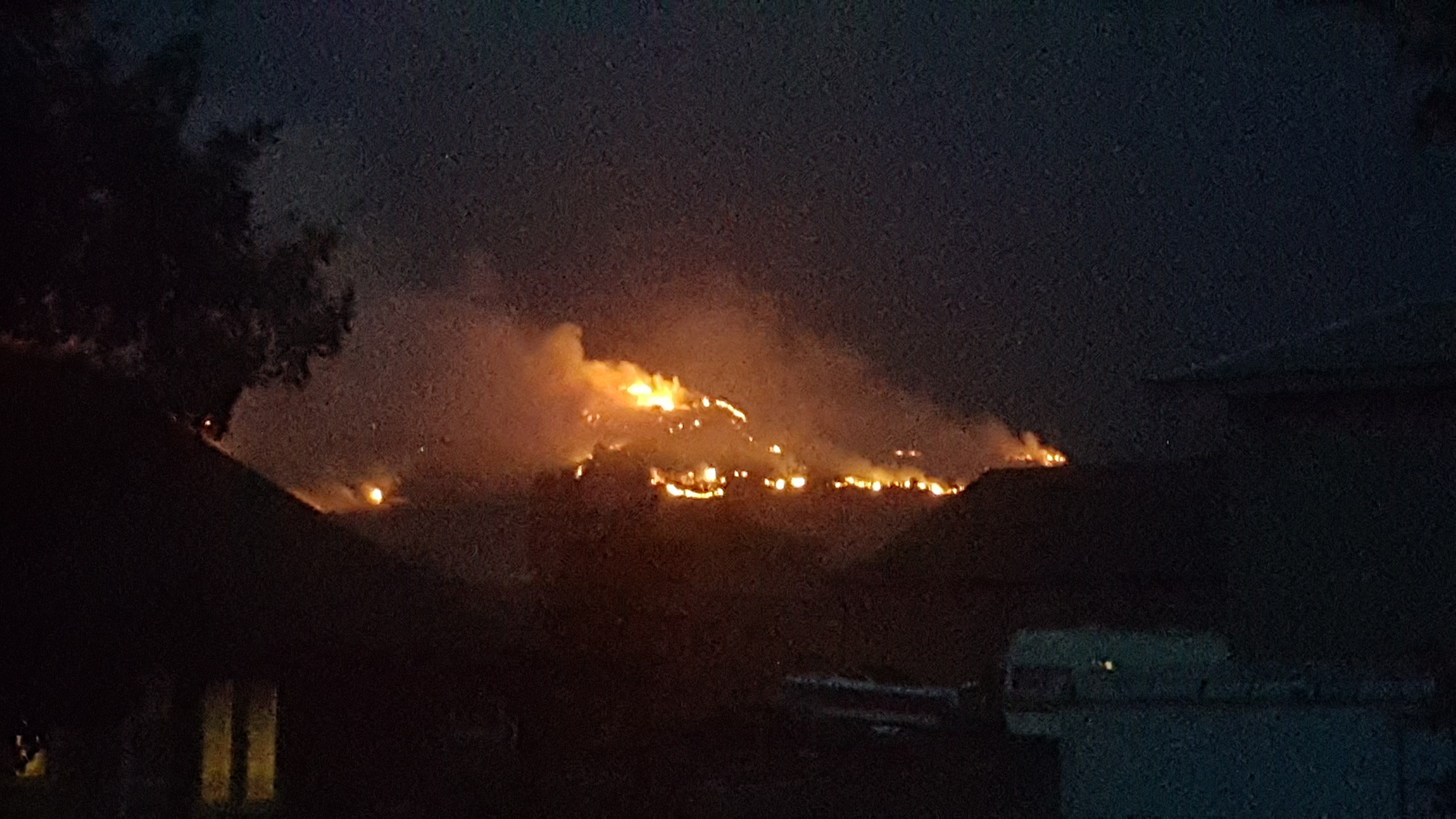 Power line starts Willard fire; gusts fan it