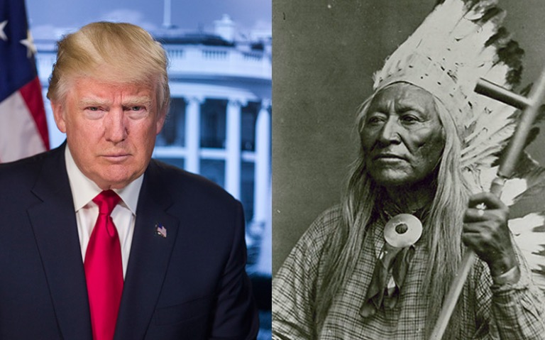 Wyoming mayor replaces photo of Trump with Shoshone chief at town hall building