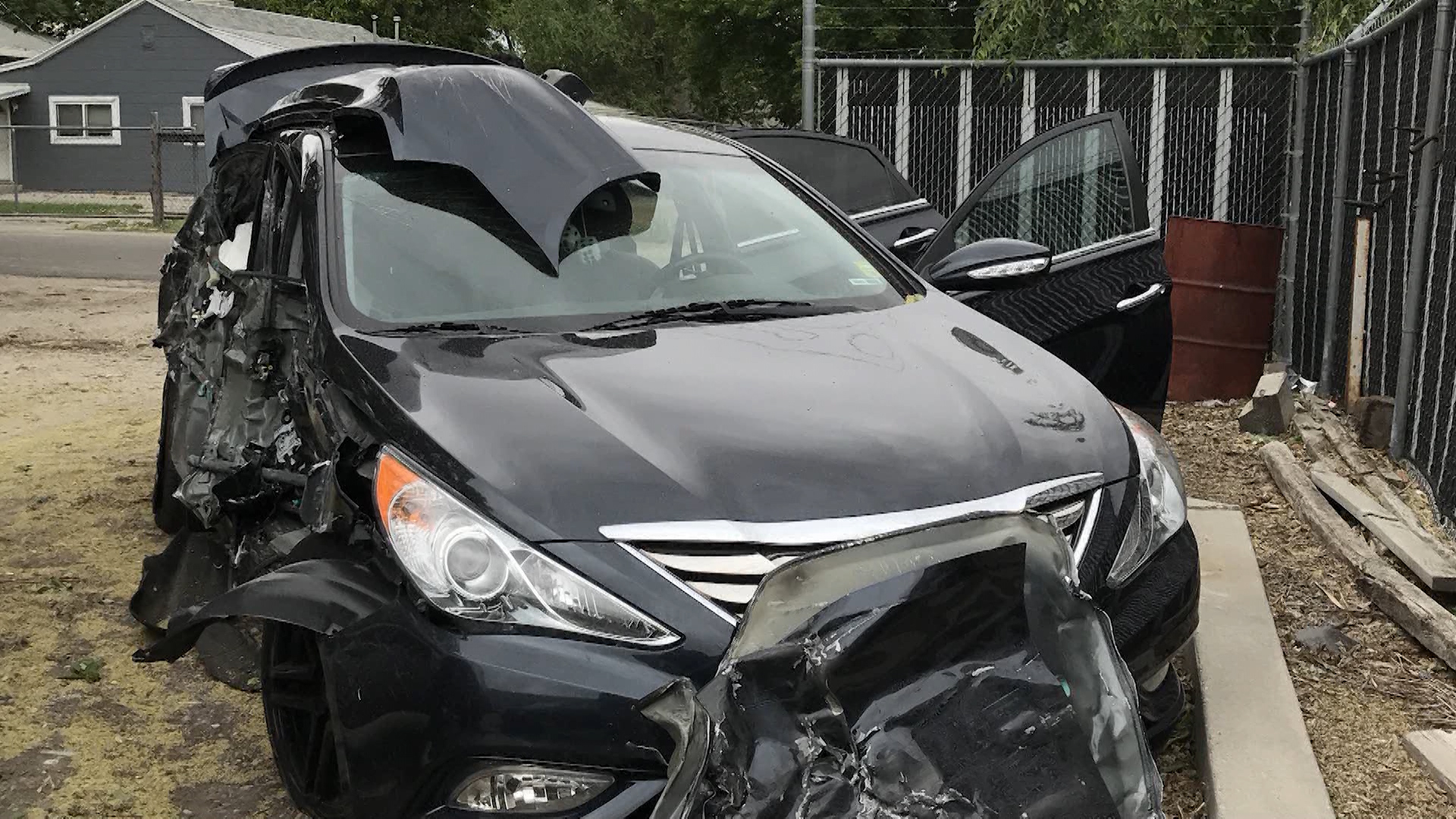 Utah Highway Patrol troopers were still trying Wednesday to track down the driver responsible for a wrong-way crash Saturday night on the I-215 west belt. (KSL TV)