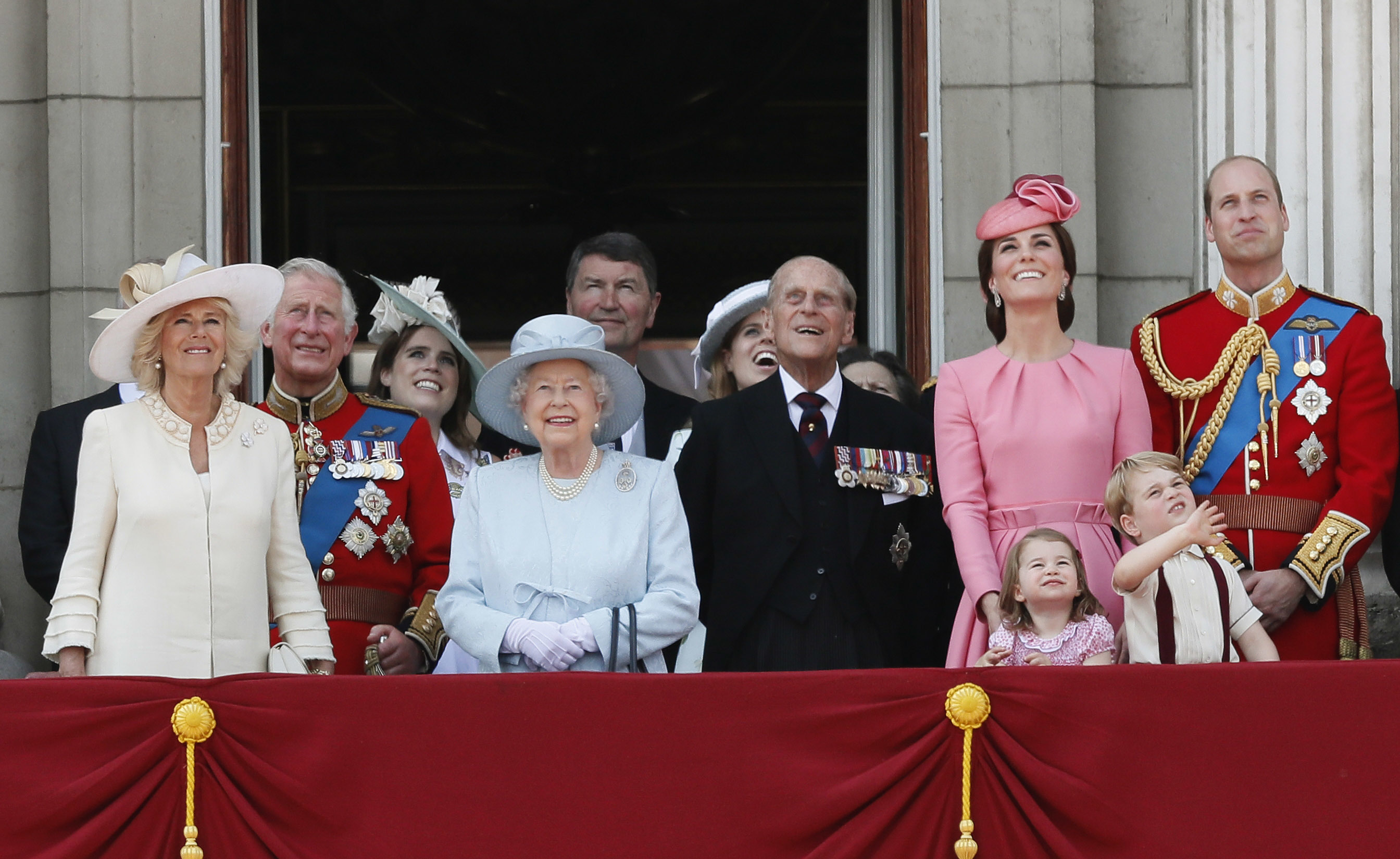 'Trooping the color' in London for queen's official birthday