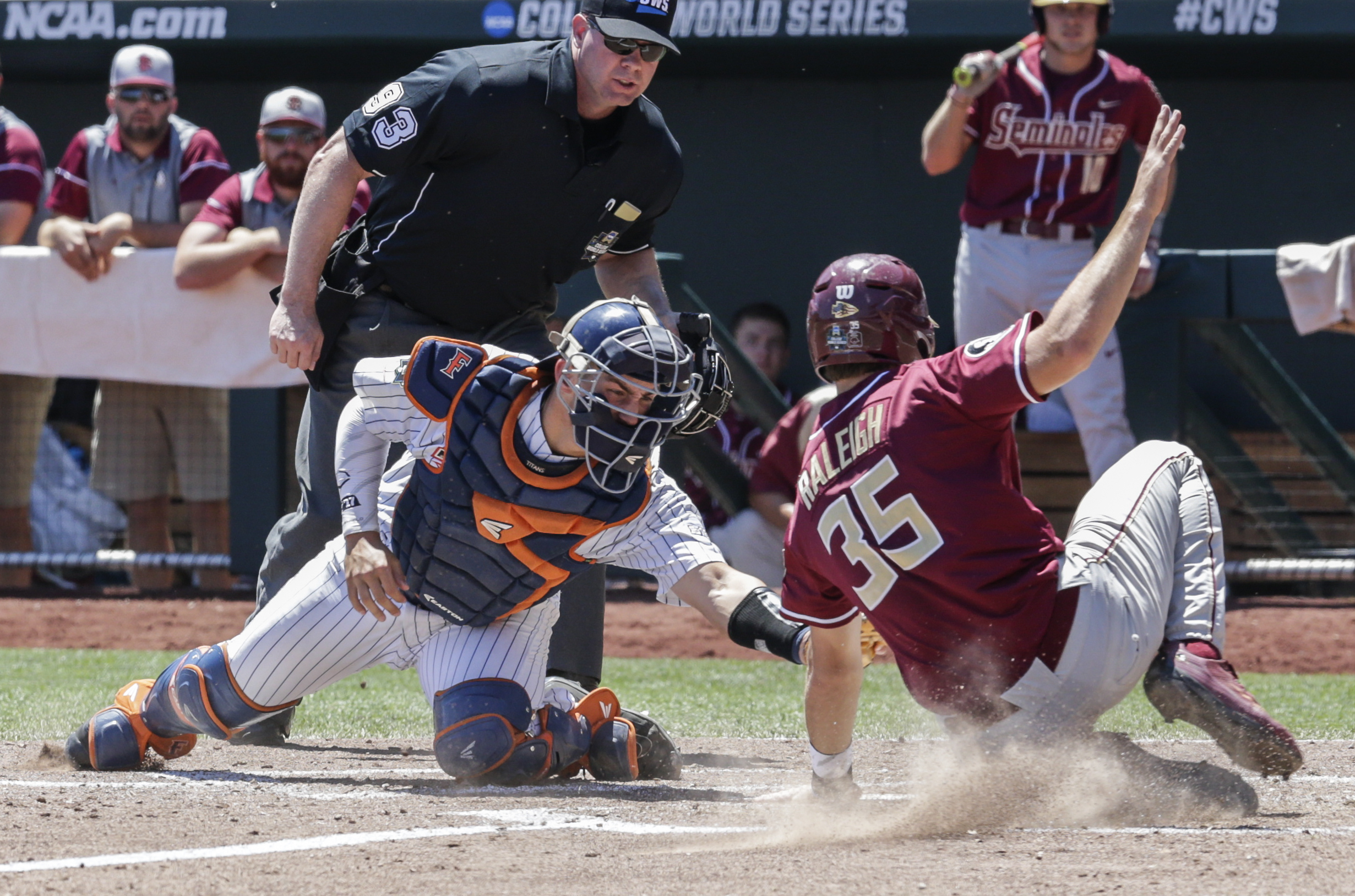 Florida State wins 6-4, knocks Cal State Fullerton from CWS