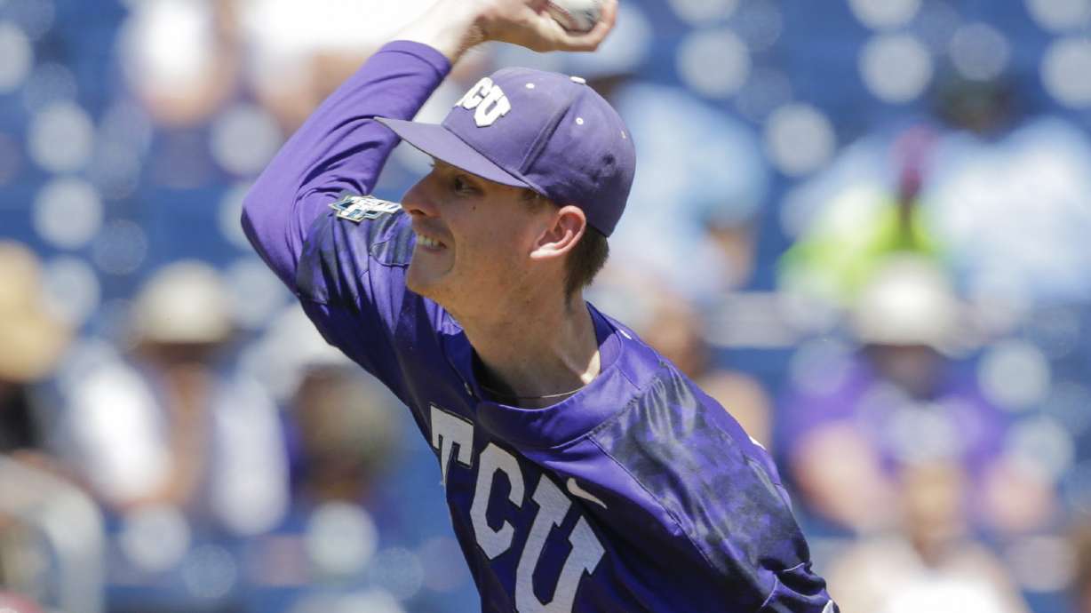 Howard's 12 Ks, Merrill HR help TCU oust Aggies from CWS 4-1
