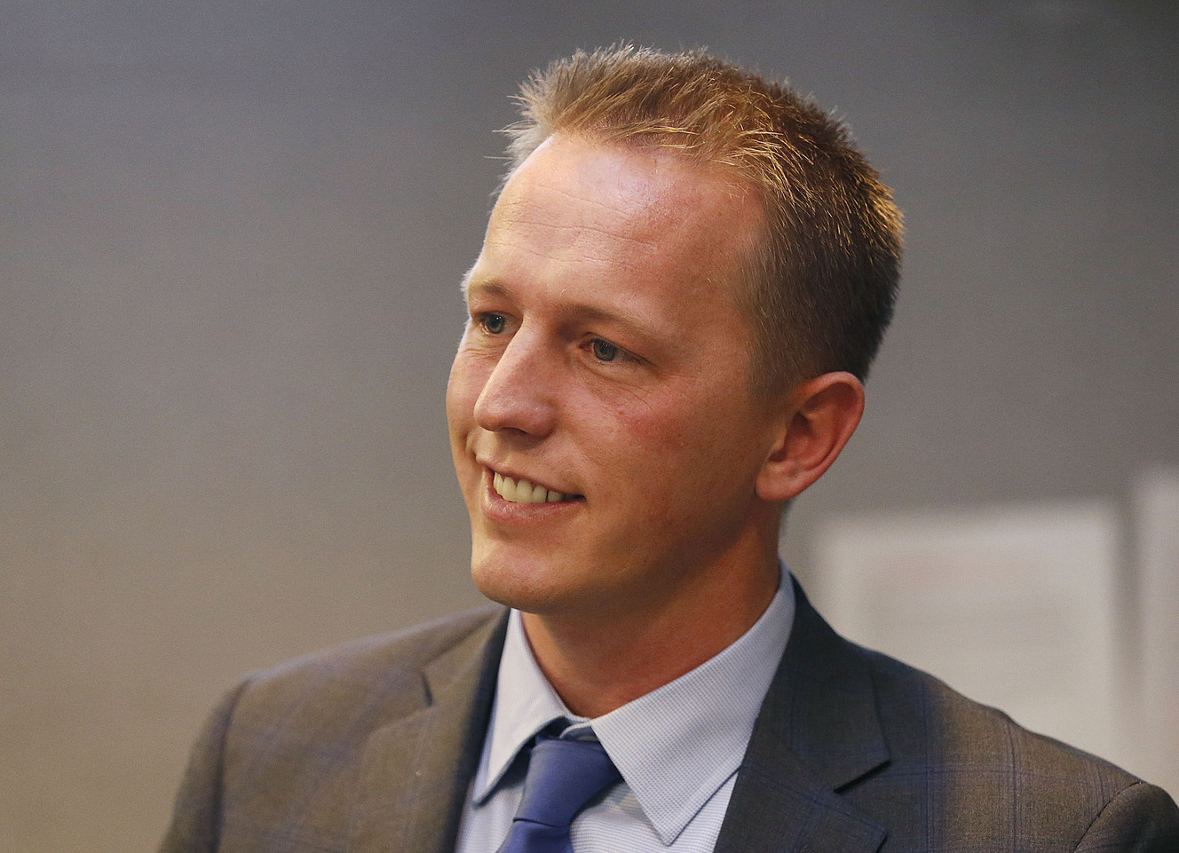 Tanner Ainge, a Republican congressional candidate in the 3rd District, is interviewed in Salt Lake City on Tuesday, June 20, 2017. (Photo: Ravell Call, Deseret News)