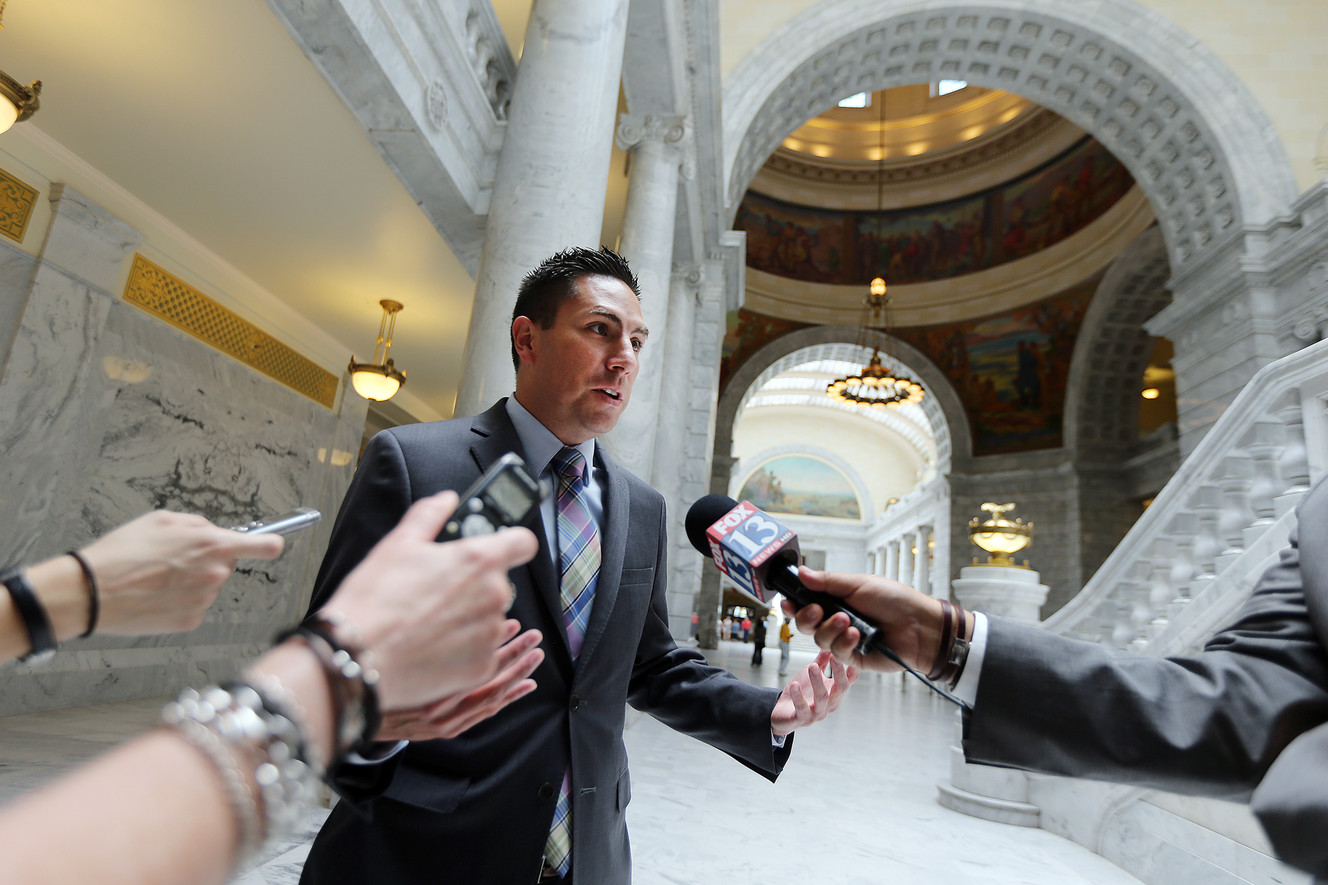 Utah State Elections Director Mark Thomas talks with members of the media at the Capitol in Salt Lake City on Tuesday, June 20, 2017, about the special election to replace Rep. Jason Chaffetz. (Photo: Scott G Winterton, Deseret News)
