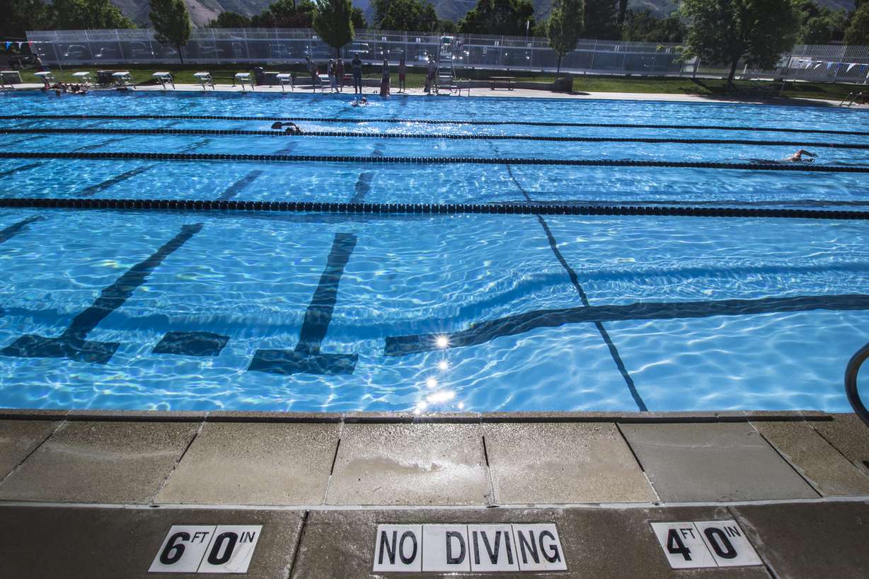 Patrons swim at a pool at the Cottonwood Heights Recreation Center on Saturday, June 3, 2017. One July 6, 7-year-old Sacir Mehanovic drowned in this pool. (Photo: Carter Williams, KSL.com)