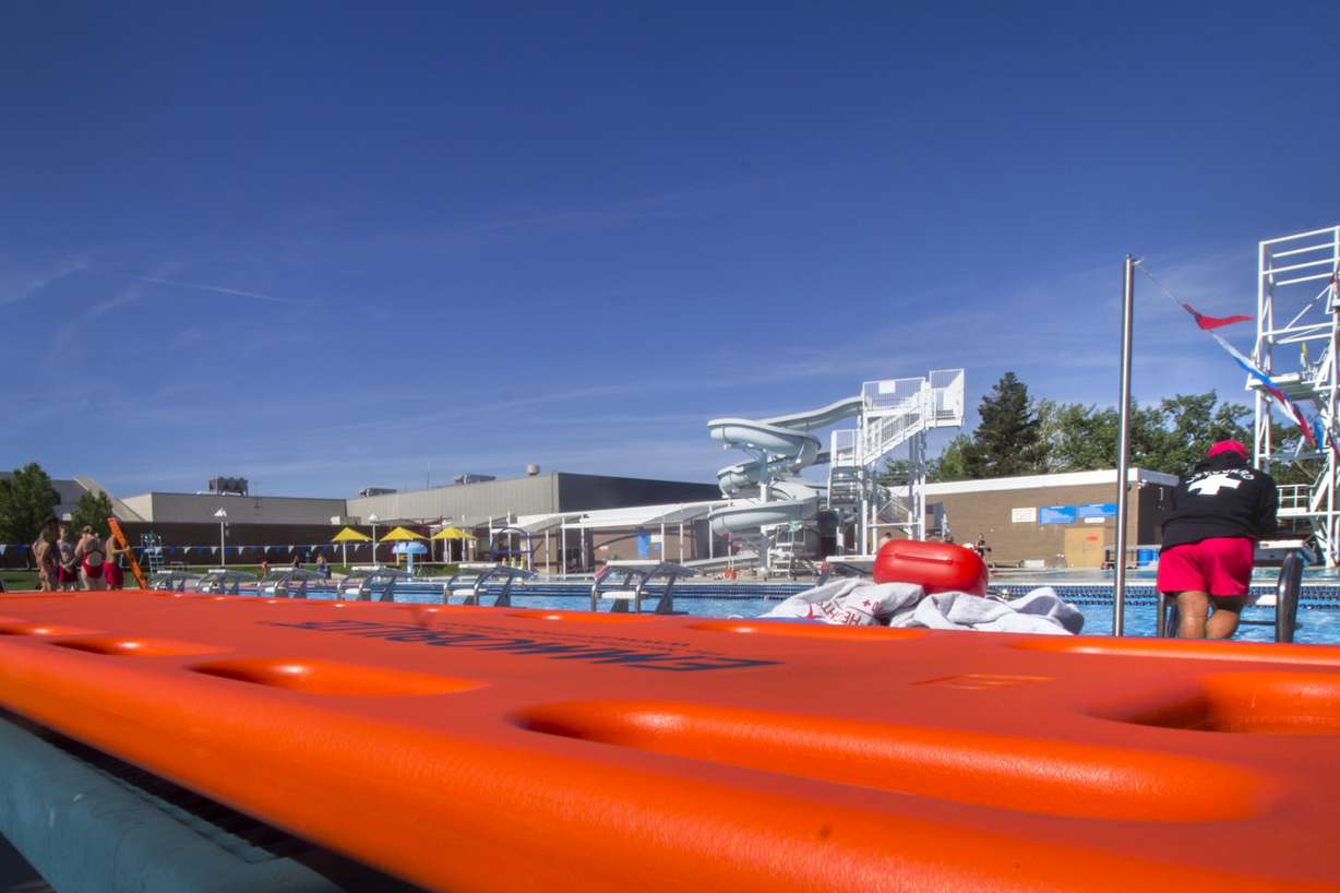 Lifeguards practice during an in-service training at the center at the Cottonwood Heights Recreation Center on Saturday, June 3, 2017. (Photo: Carter Williams, KSL.com)