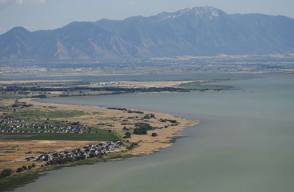 Utah Lake is pictured on Thursday, June 29, 2017. The Utah Department of Environmental Quality is warning the public and pets to stay out of the lake's Provo Bay due to the discovery of a blue-green algal bloom. (Photo: Jeffrey D. Allred, Deseret News)