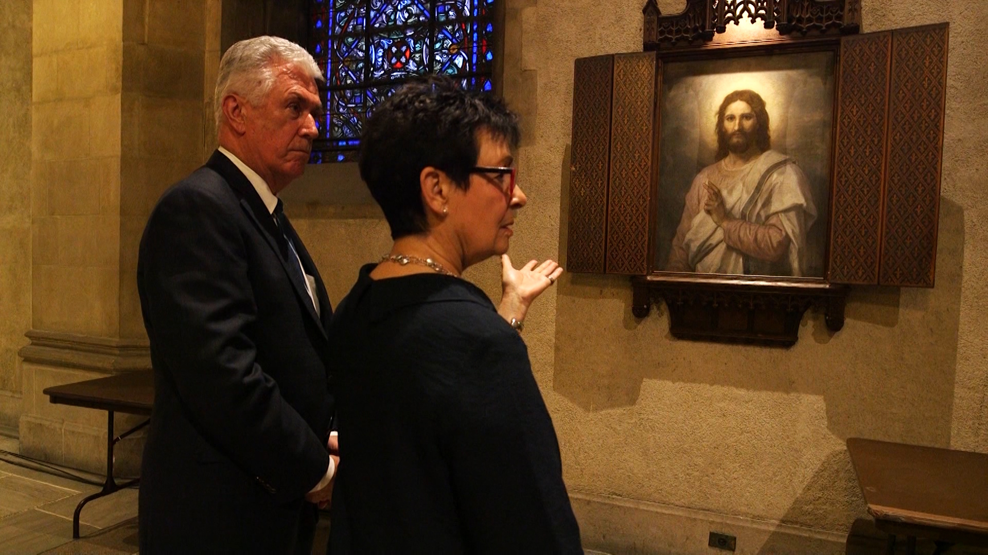 President Dieter Uchtdor, second counselor in the First Presidency of the LDS Church, his wife, Sister Harriet Uchtdorf. (Photo: KSL TV)