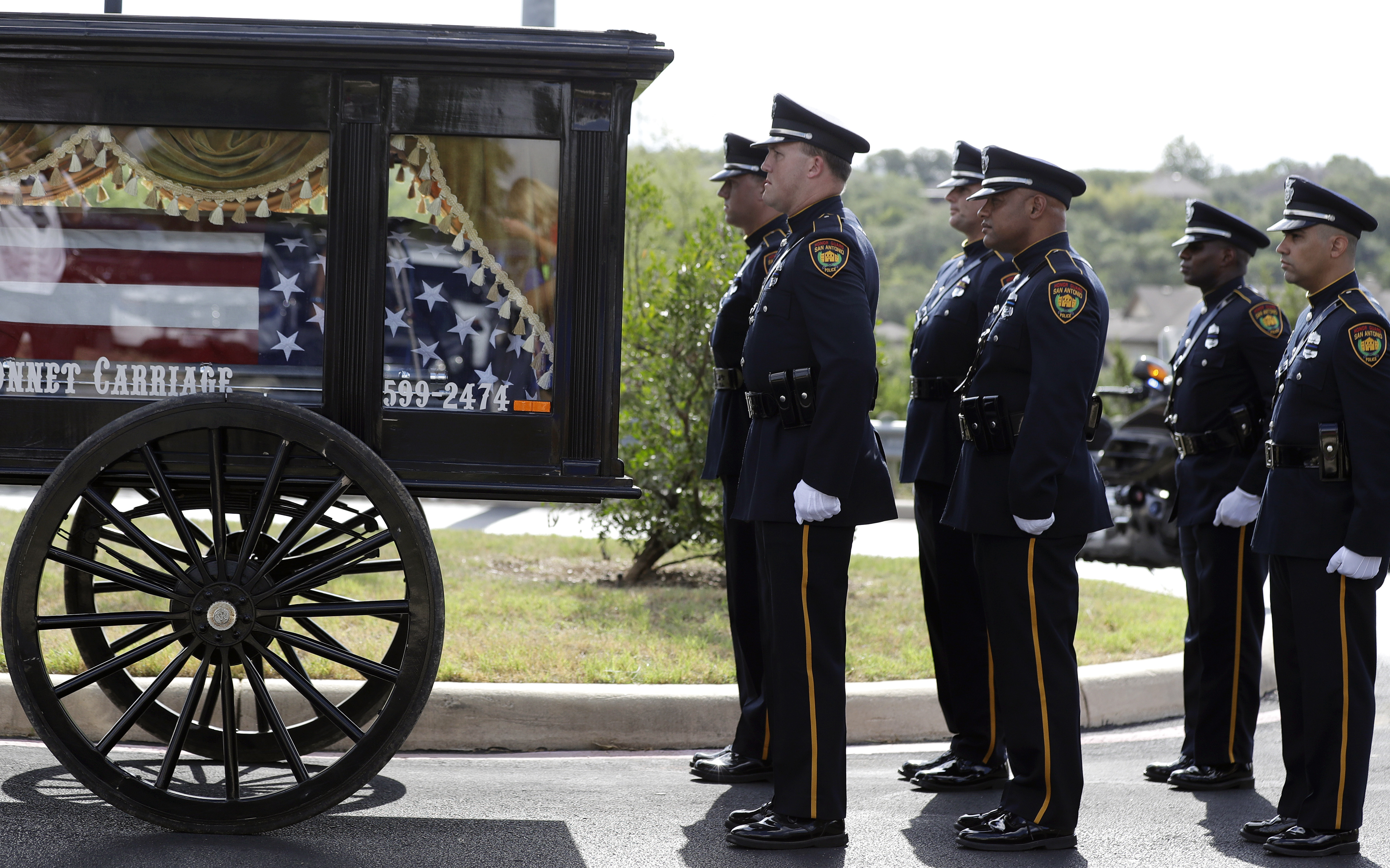 Funeral held for slain San Antonio police officer