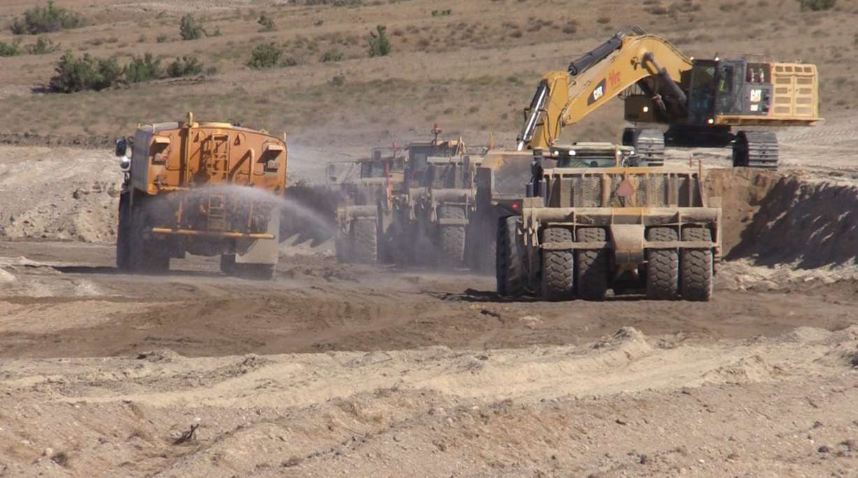 Construction crews have begun work on an enormous landfill at the tip of the Promontory peninsula that juts into the Great Salt Lake in Box Elder County. The director of the project said they are doing everything they can to make sure trash doesn't get blown around, including making sure everything is covered, and having big wind fences that will stop the trash. (Photo: John Hollenhorst, Deseret News)
