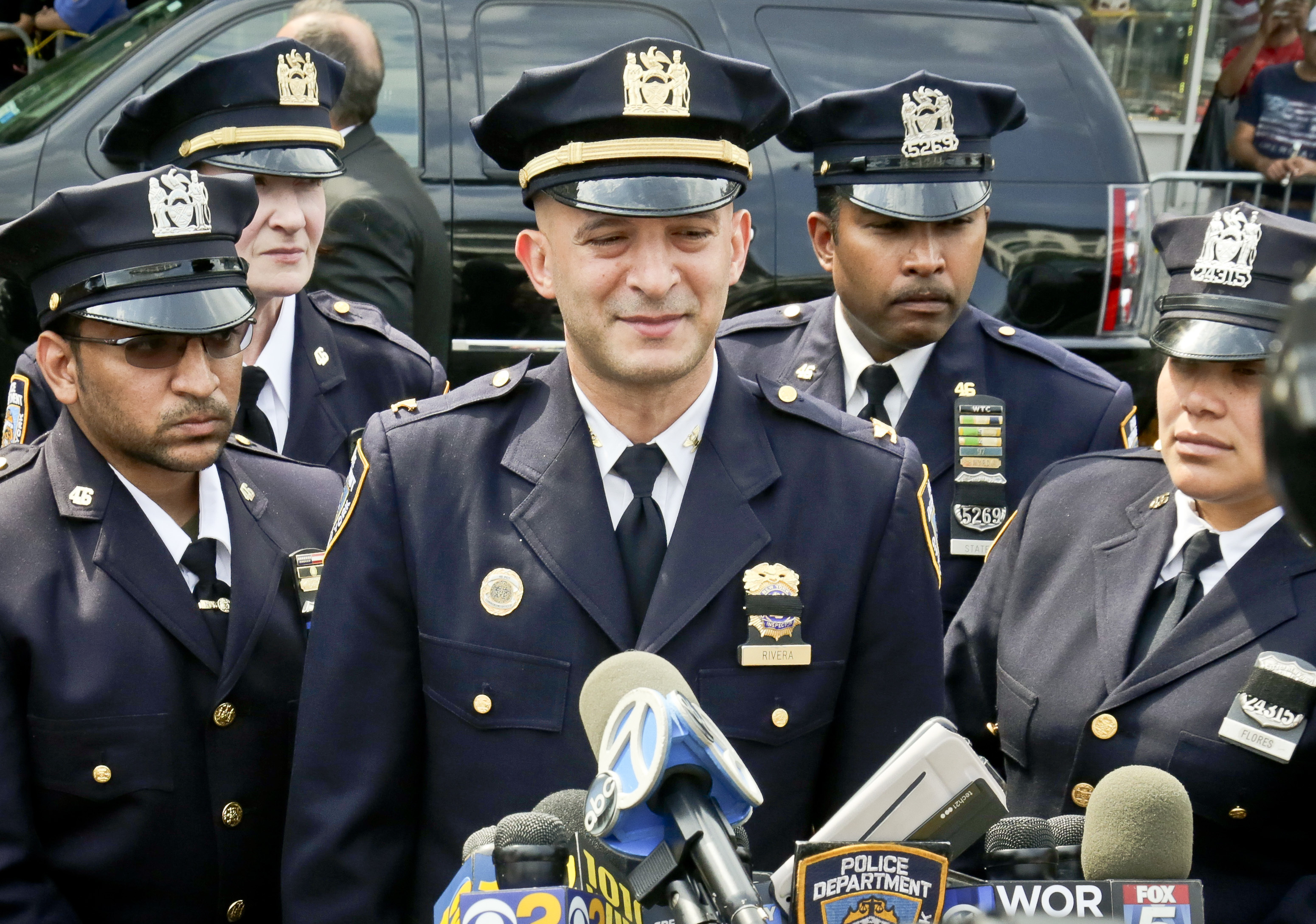 The Latest: Funeral for slain NYC police officer concludes
