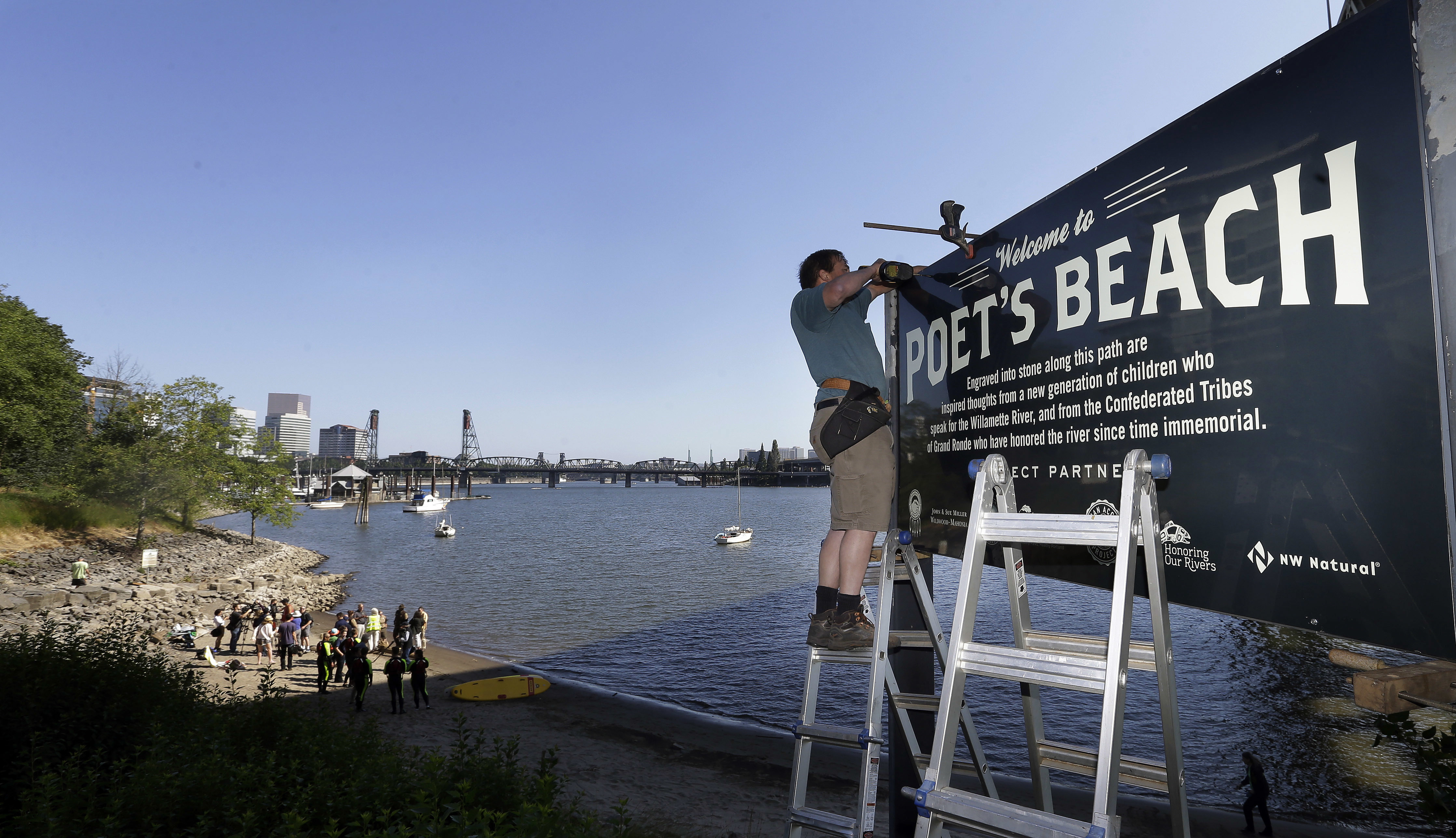 AP PHOTOS: Newly clean Portland river enjoys renaissance