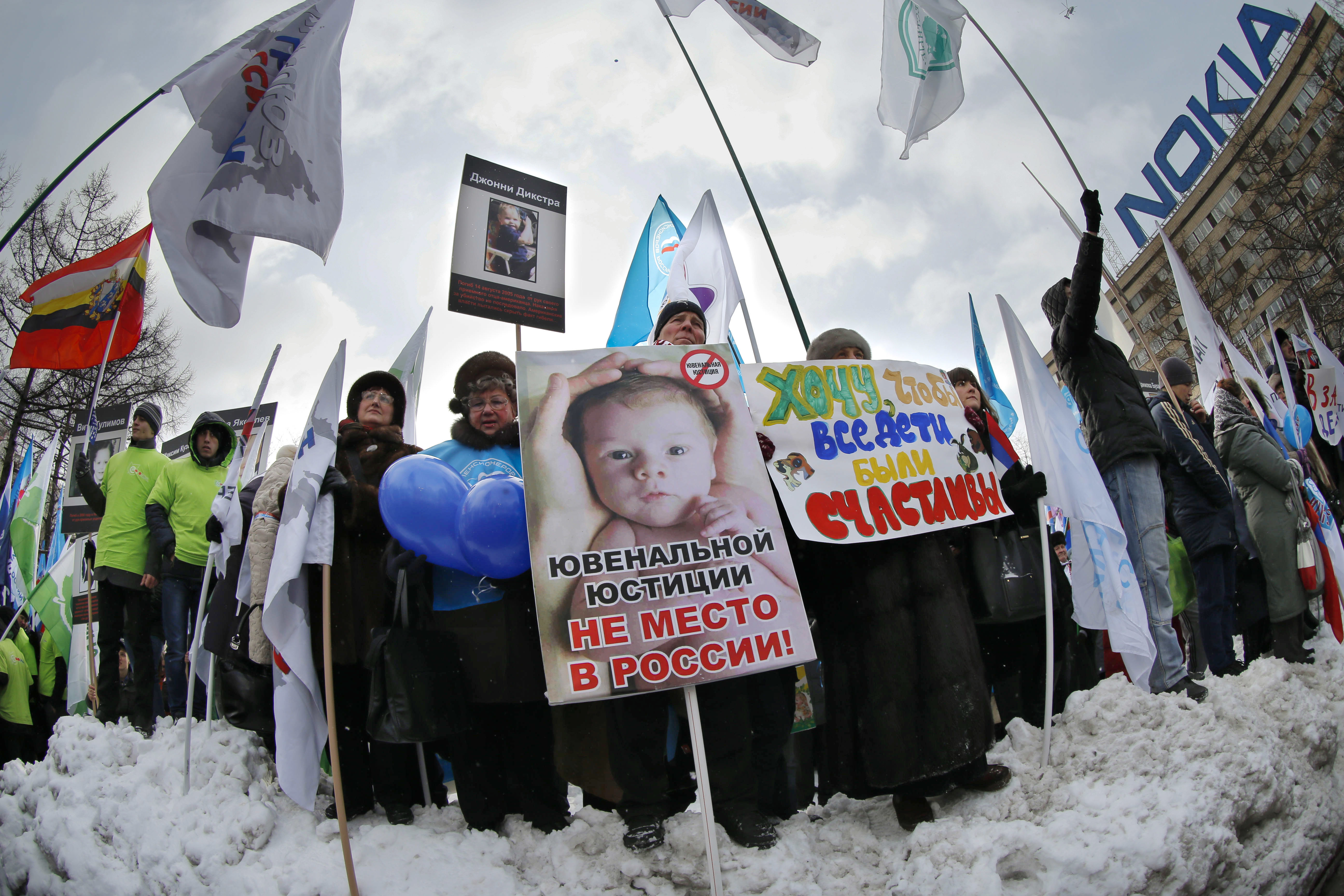 Russia's ban on US adoptions gets snarled in new melodrama