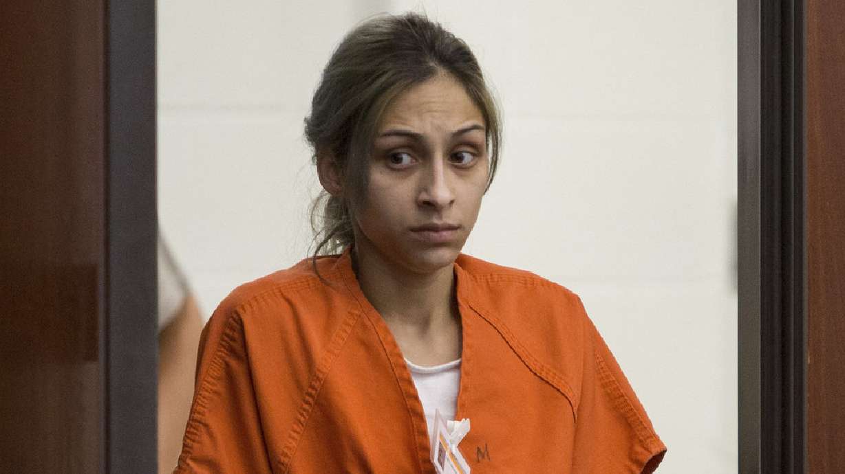 Brenda Emile, charged along with her husband Miller Costello with aggravated murder in the death of their 3-year-old daughter Angelina Costello, appears in 2nd District Court in Ogden on July 13, 2017. Emile claimed in a recent motion to withdraw her guilty plea that she was threatened into accepting the plea.
