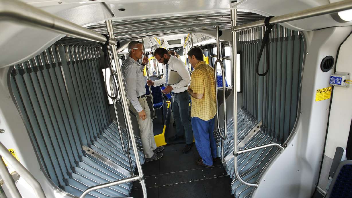 UTA welcomes first bus for Provo-Orem rapid transit system