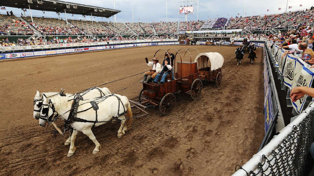 Days of '47 Rodeo settles in to new home with prayer, poem, praise