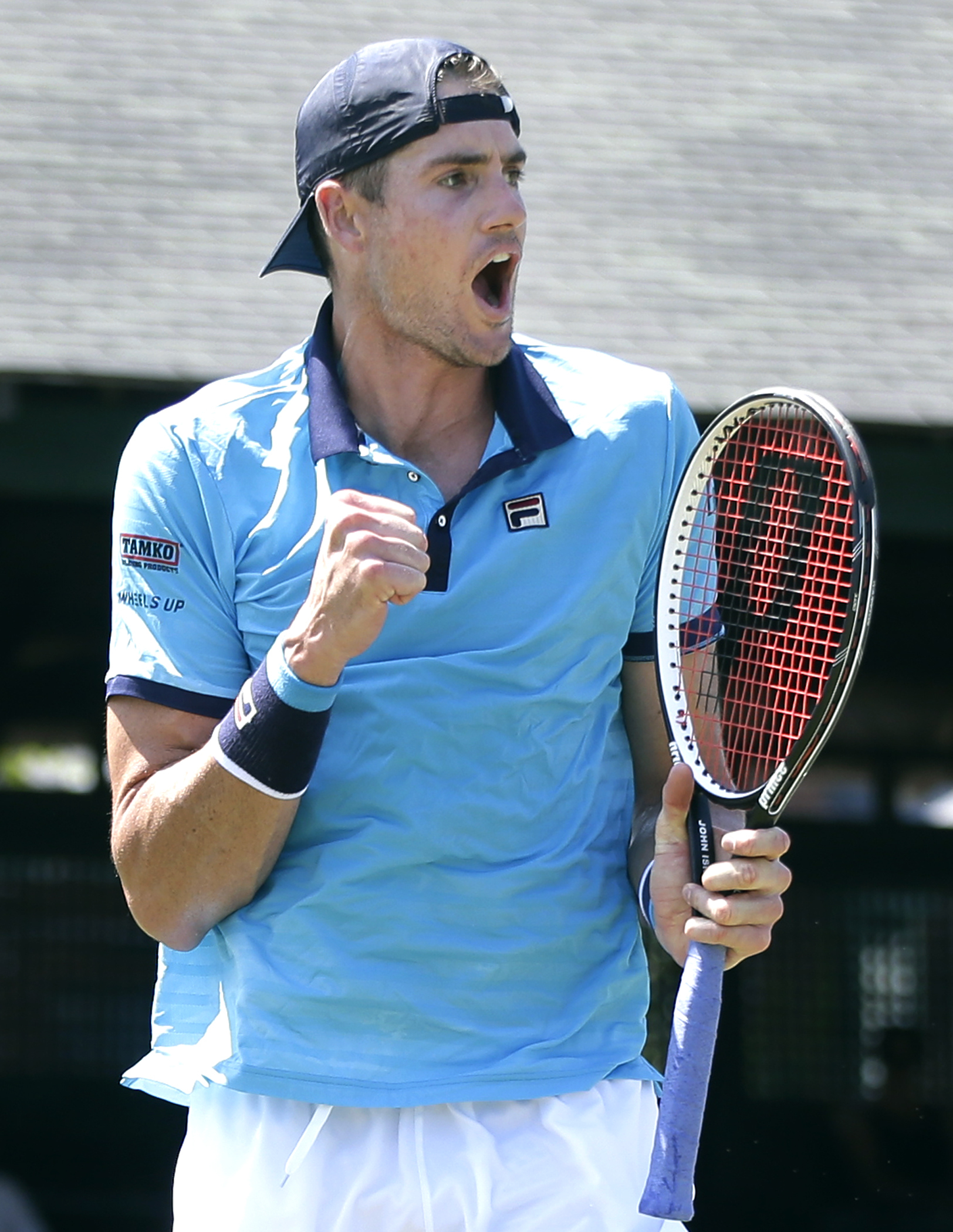 Top-seeded John Isner reaches Hall of Fame semifinals