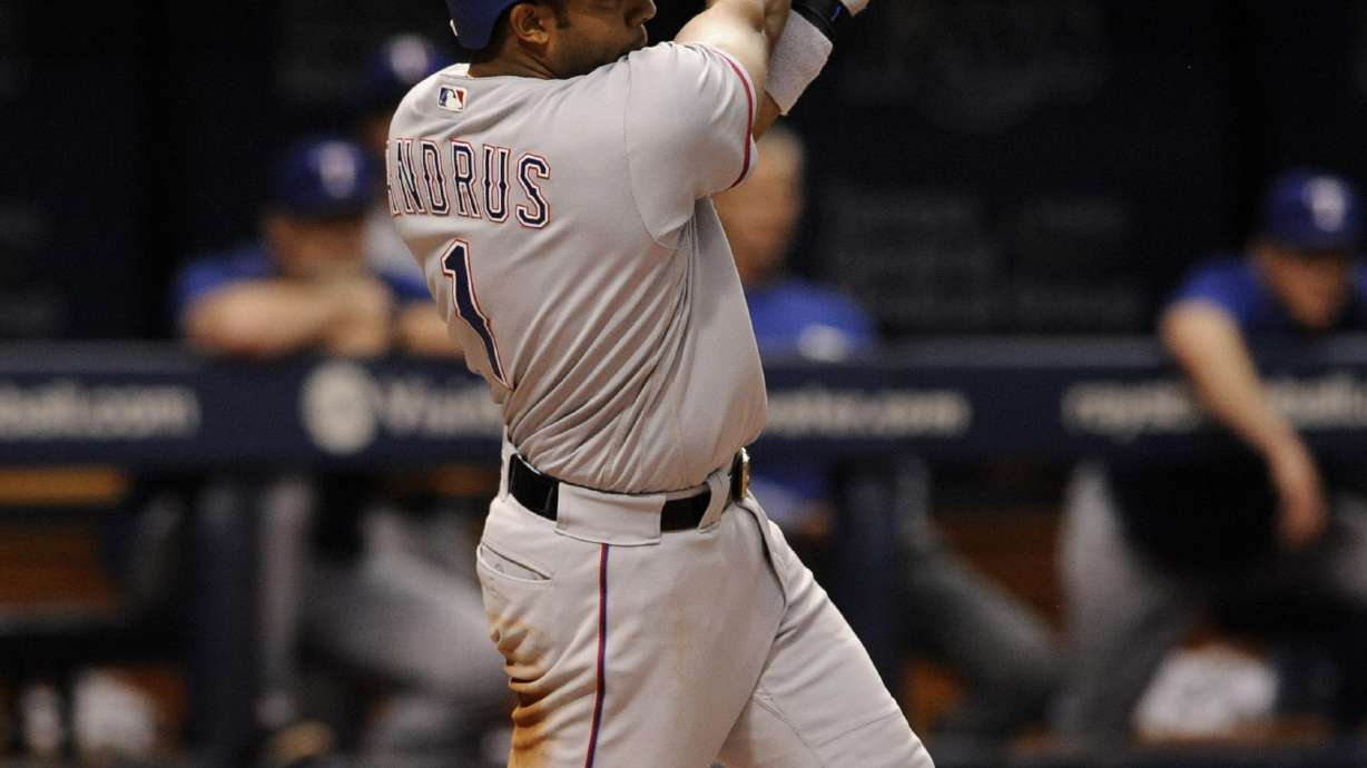 Andrus snaps 10th-inning tie, Rangers beat Rays 4-3