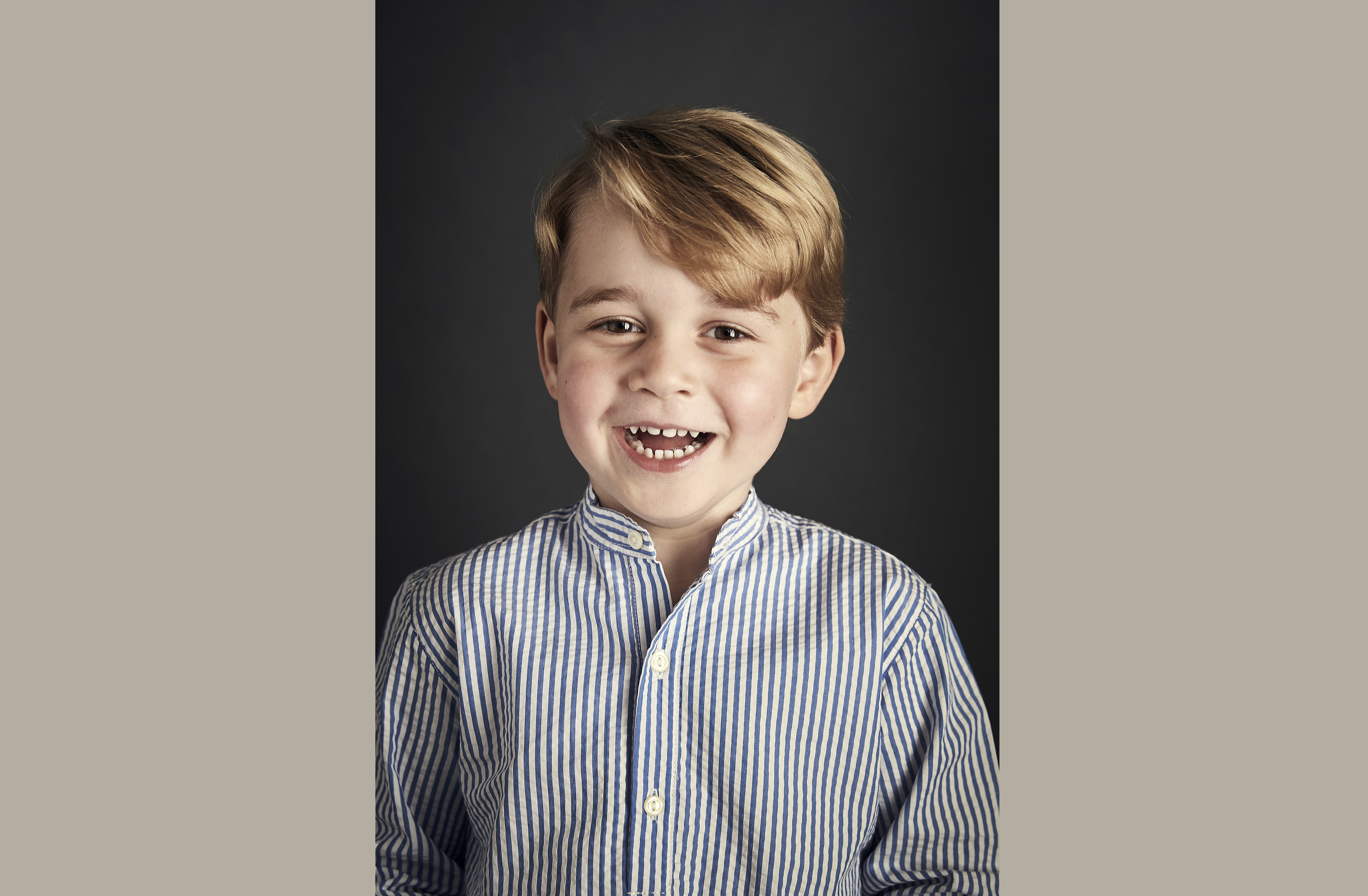 UK palace releases Prince George's 4th birthday portrait