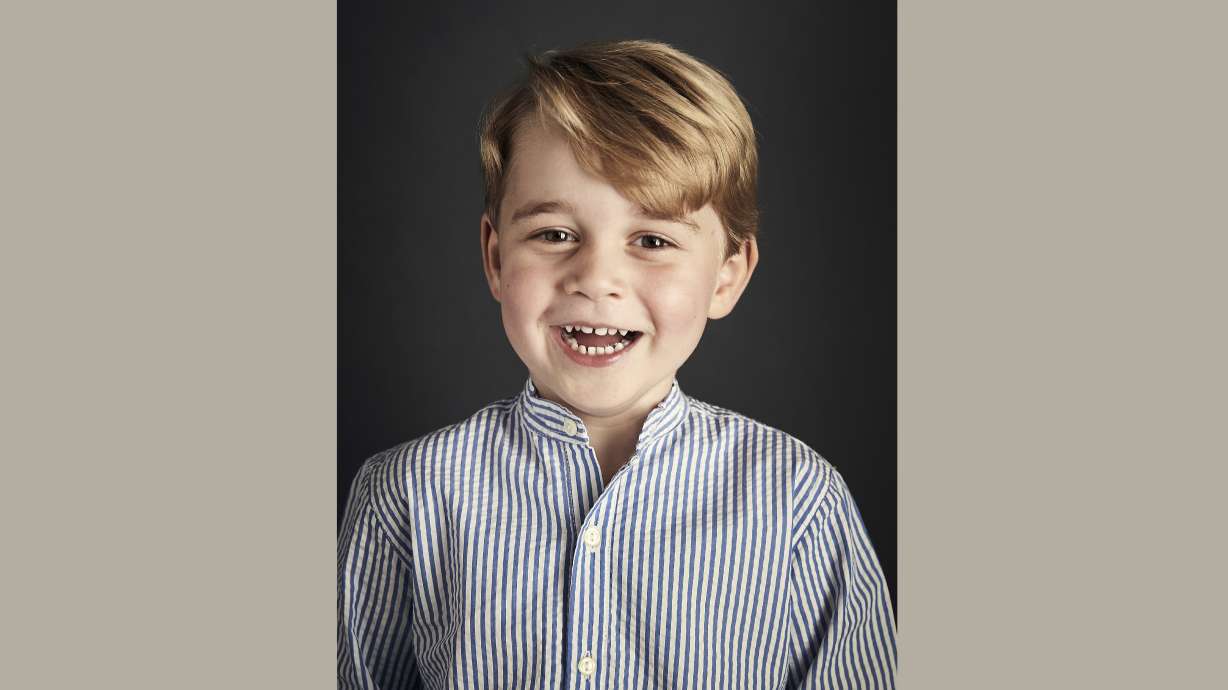 UK palace releases Prince George's 4th birthday portrait