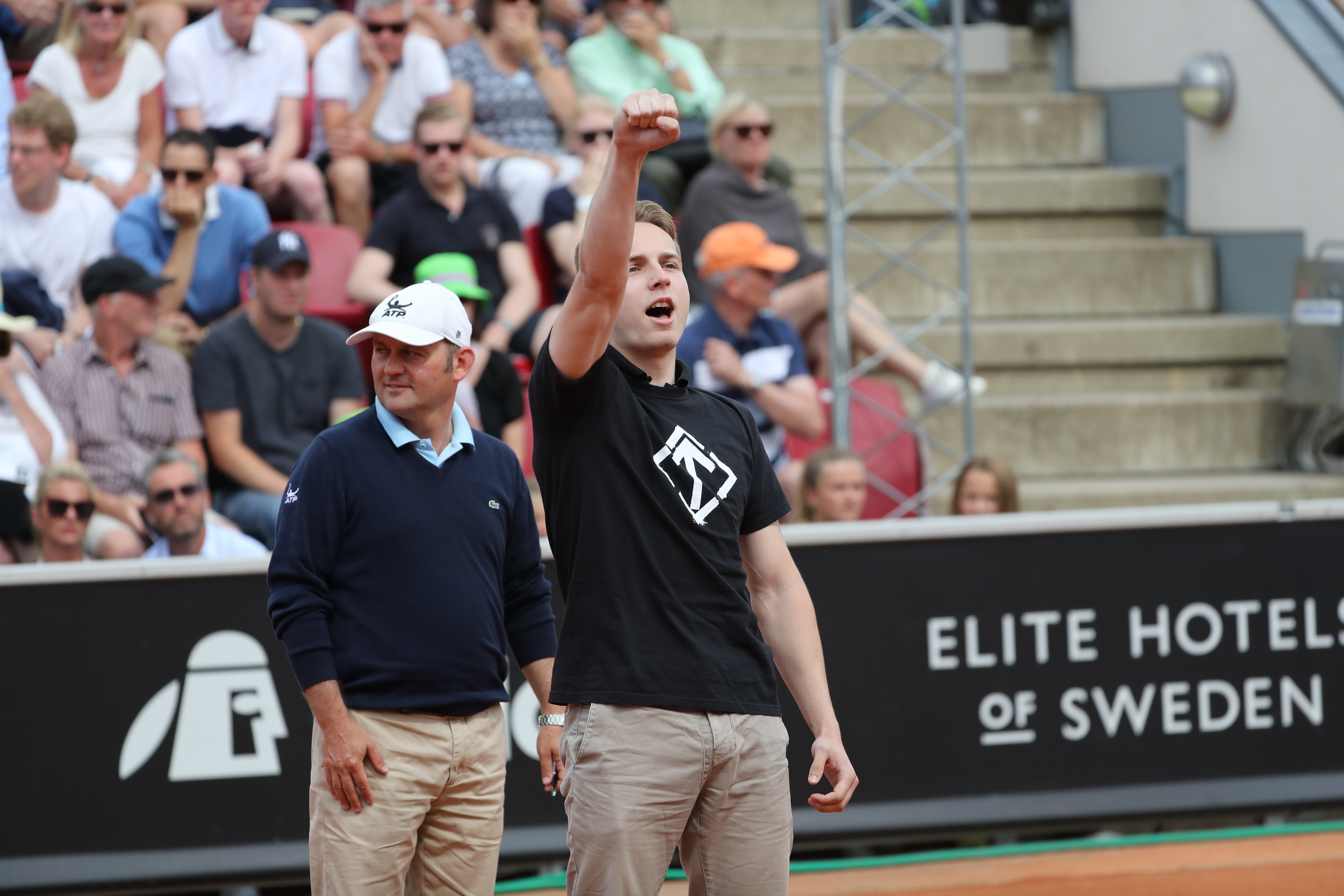 Man interrupts Swedish Open semi to give Nazi salute