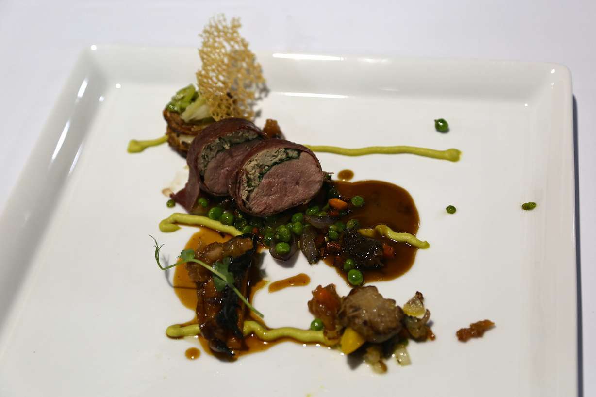 Utah Valley University culinary student Madeline Black's award-winning dish of truffle-scented duck roulade. Black was named the National Student Chef of the Year at the American Culinary Federation Cook. Craft. Create. national convention on July 8-13 in Orlando, Florida. (Photo: Jim McCulloch, Utah Valley University Culinary Arts Institute)
