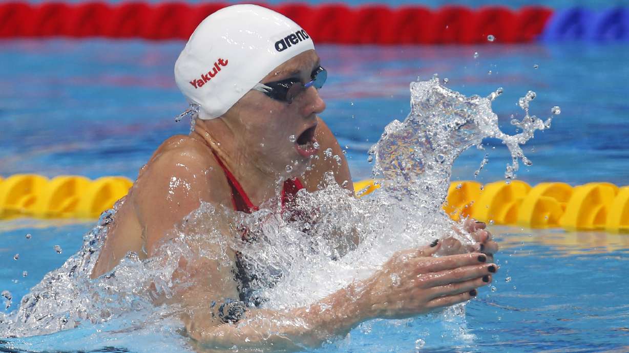 The Iron Lady makes a huge splash _ in and out of the pool