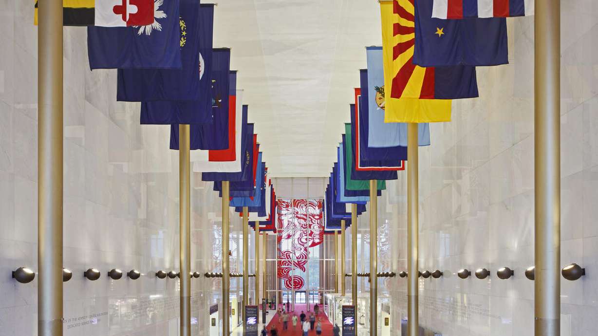 BYU alum discovers 200-year typo on Kennedy Center's Utah state flag