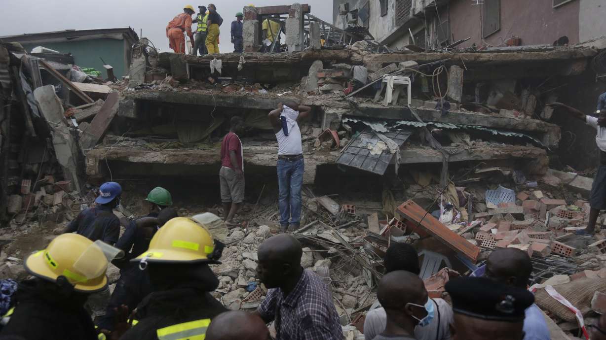 At least 8 dead in building collapse in Nigeria's Lagos