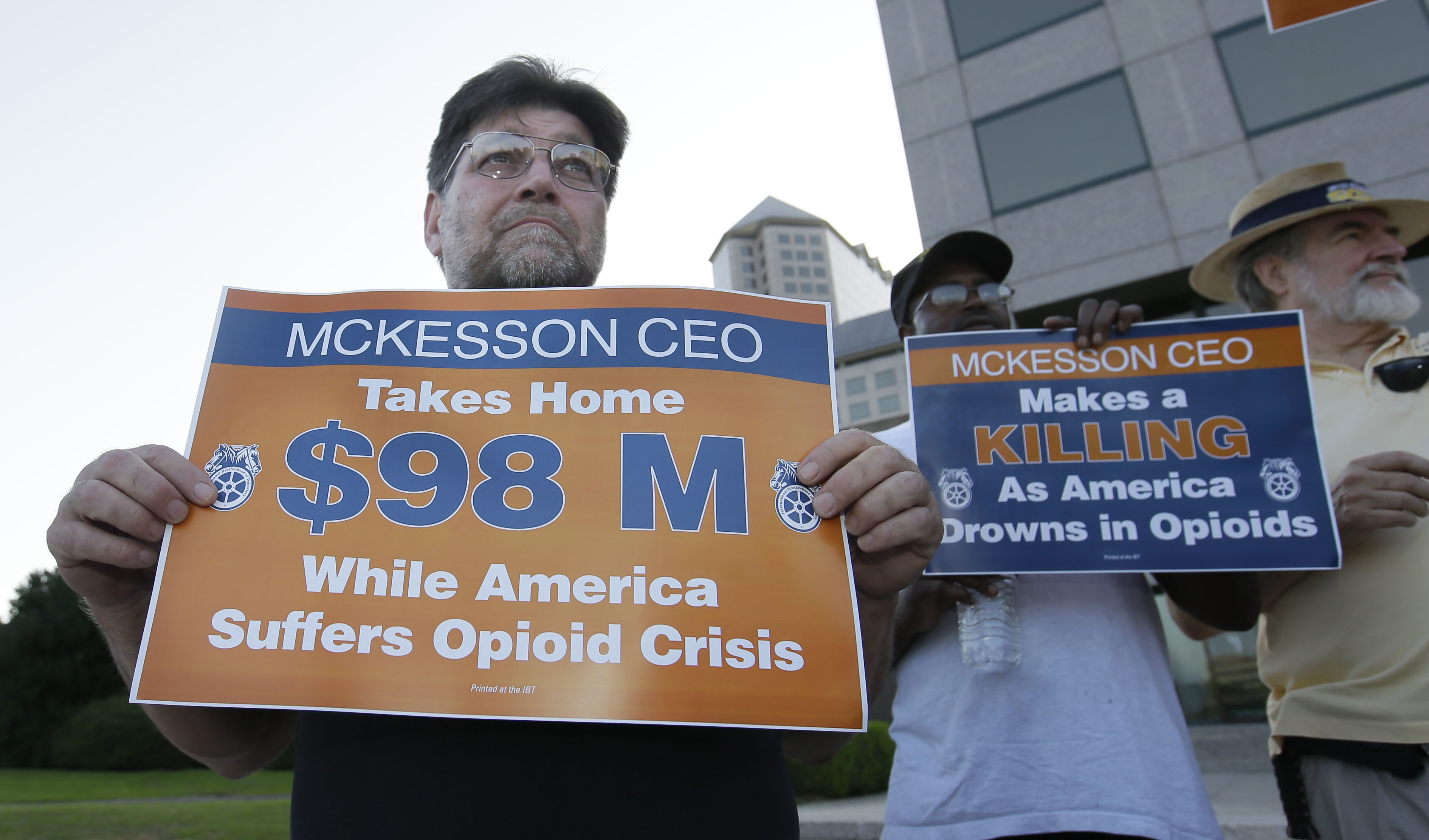Drug wholesaler to make board change after opioid protest