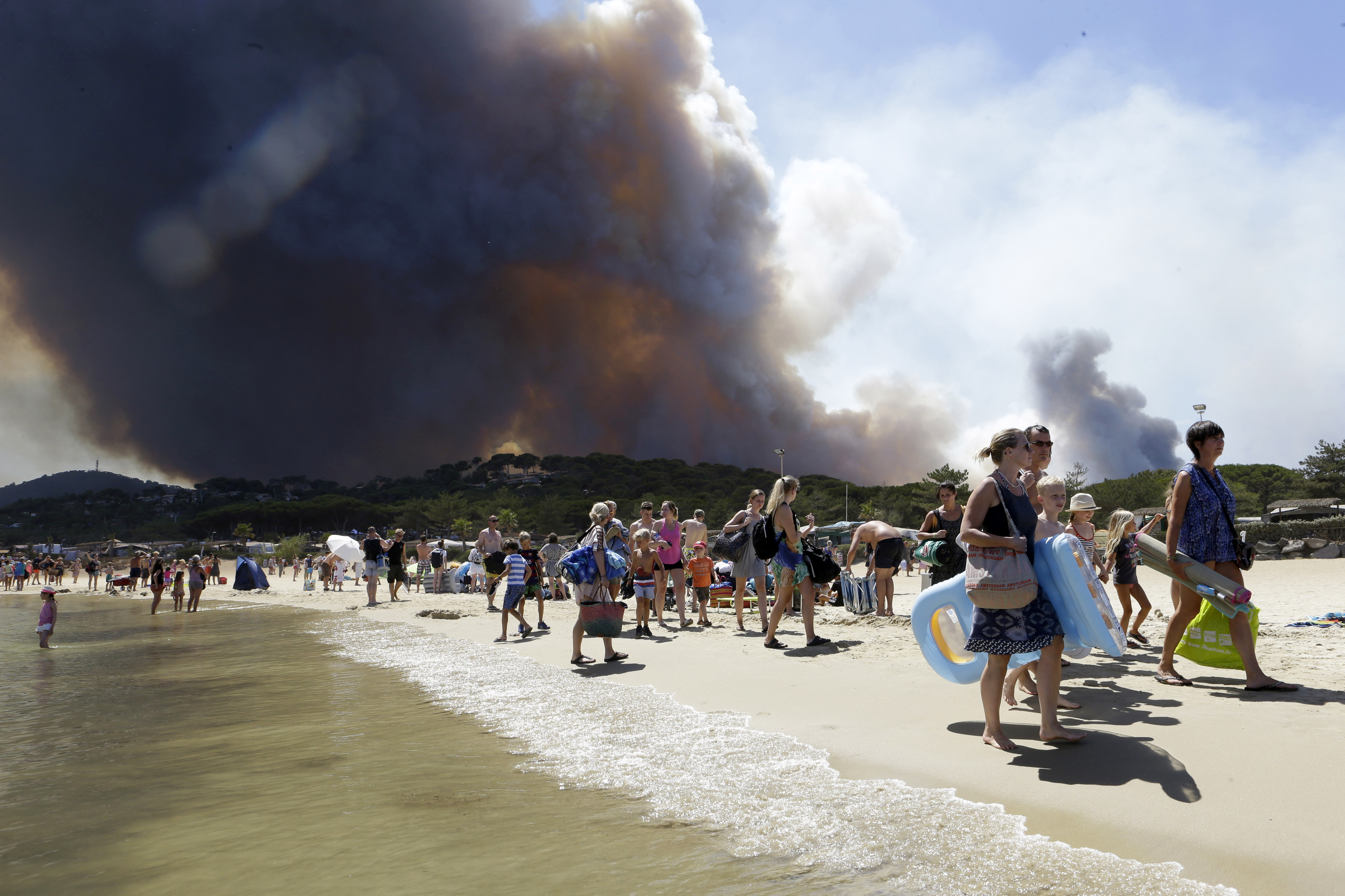 Evacuations lifted in southern France; fire risk still high
