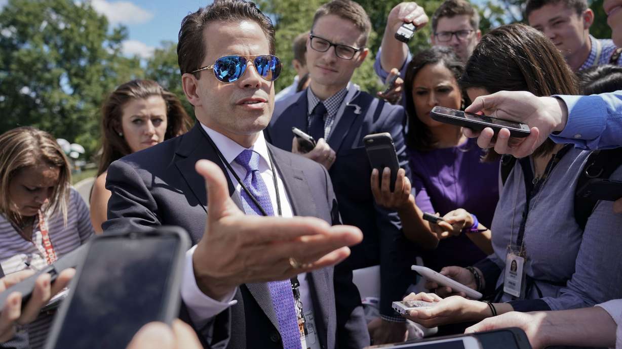 The Latest: Scaramucci steps back from 'colorful language'