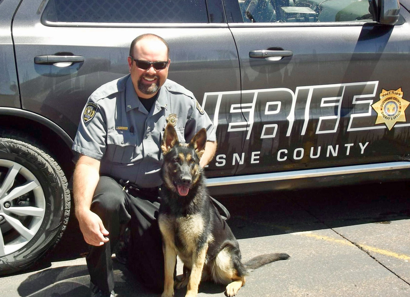 Thank Q: Terminal cancer diagnosis sends Duchesne County K-9 into retirement