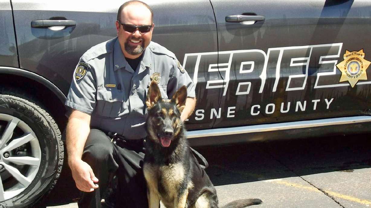 Thank Q: Terminal cancer diagnosis sends Duchesne County K-9 into retirement