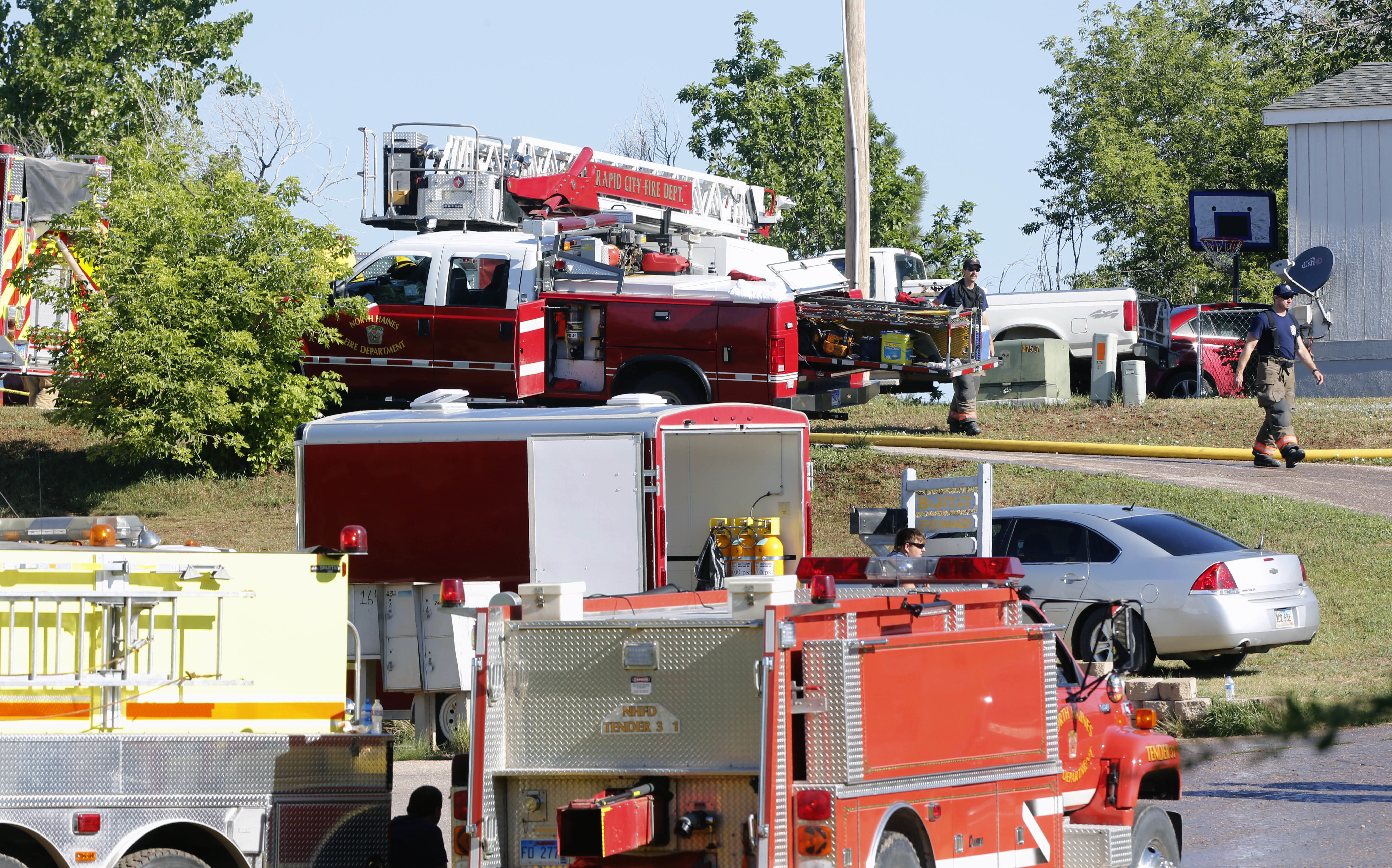 3 people die in mobile home fire in western South Dakota