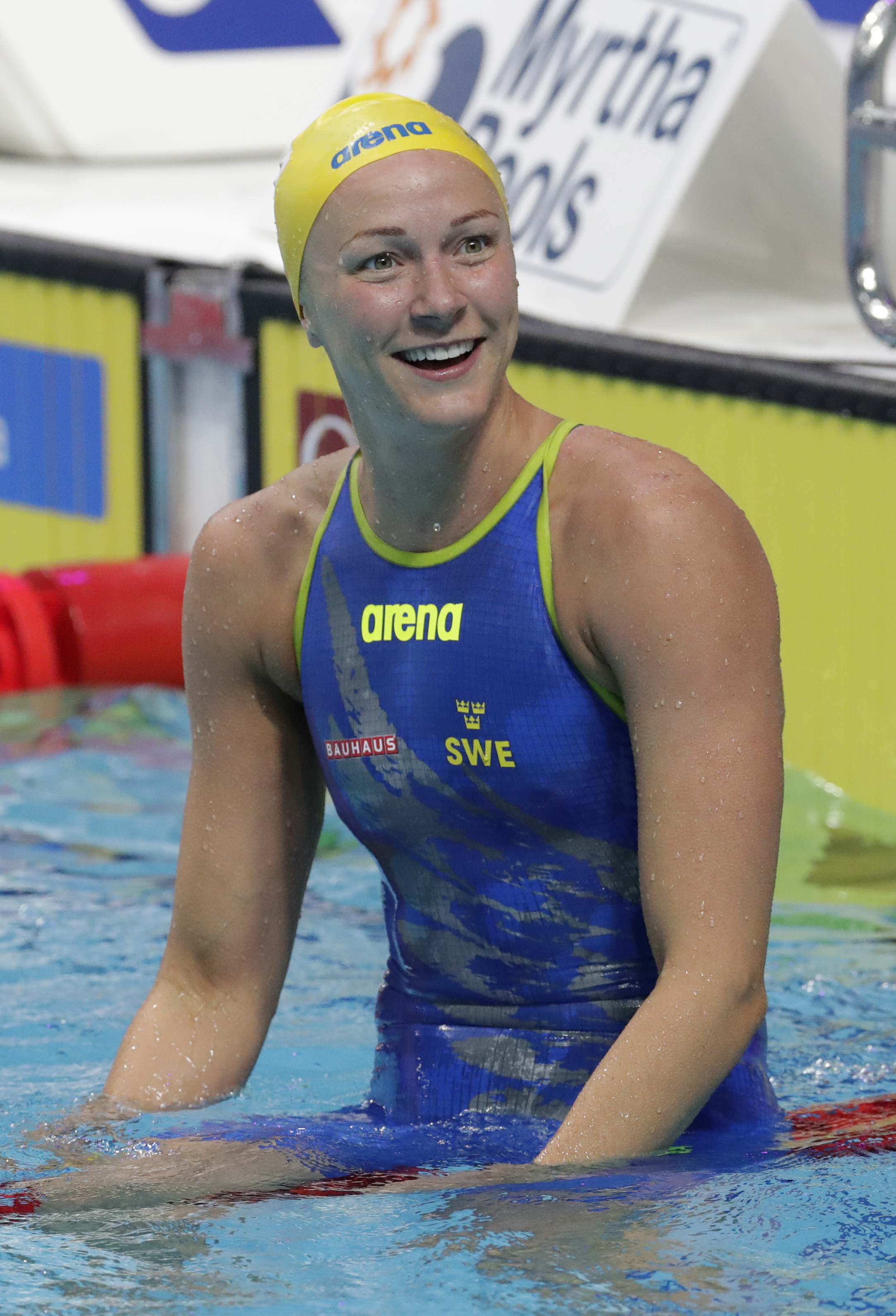 Sjostrom wins 50 fly, sets word record in 50 free at worlds