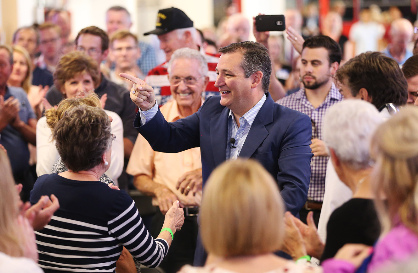 U.S. Sen. Ted Cruz, R-Texas, campaigns for Chris Herrod in Utah’s 3rd Congressional District race in Lehi on Saturday, July 29, 2017. (Photo: Jeffrey D. Allred, Deseret News)