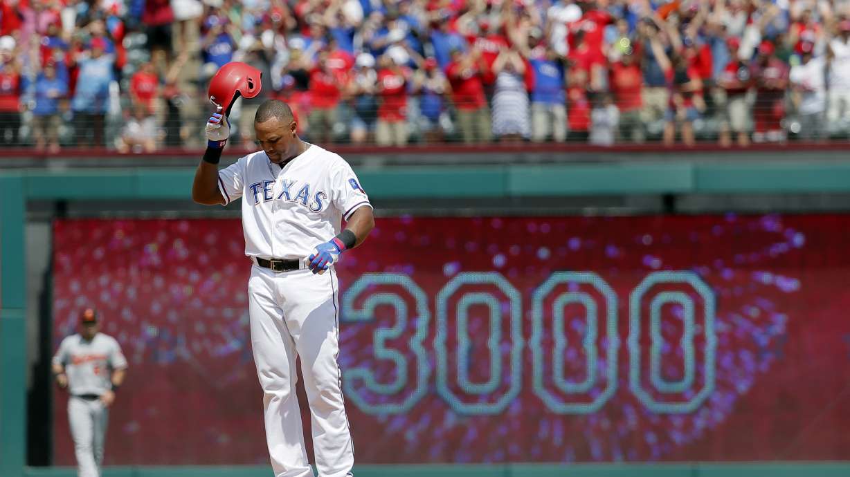 Beltre gets 3,000th hit in Rangers' 10-6 loss to Orioles