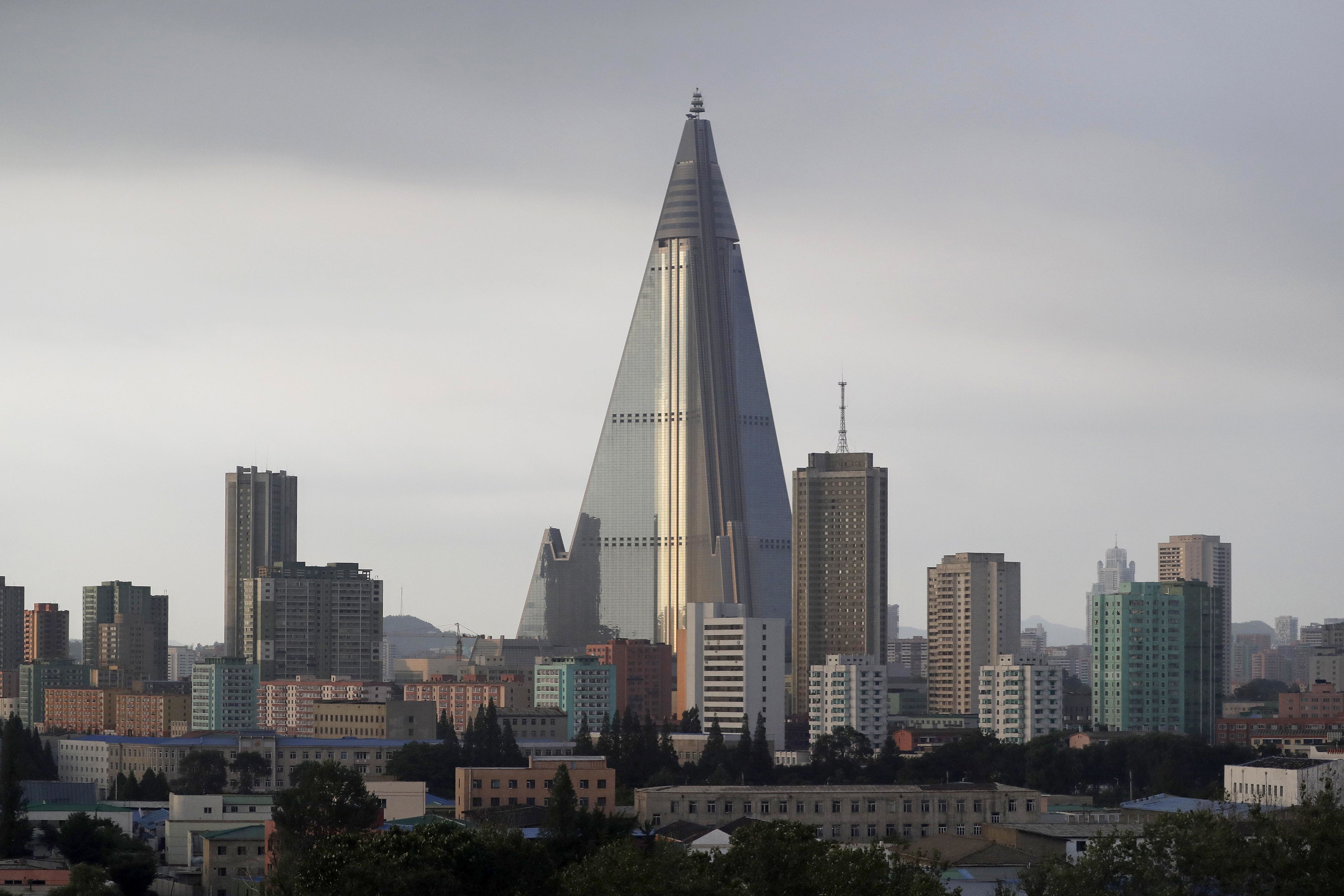 Under ICBM's red glare, Pyongyang pretties up its 'pyramid'