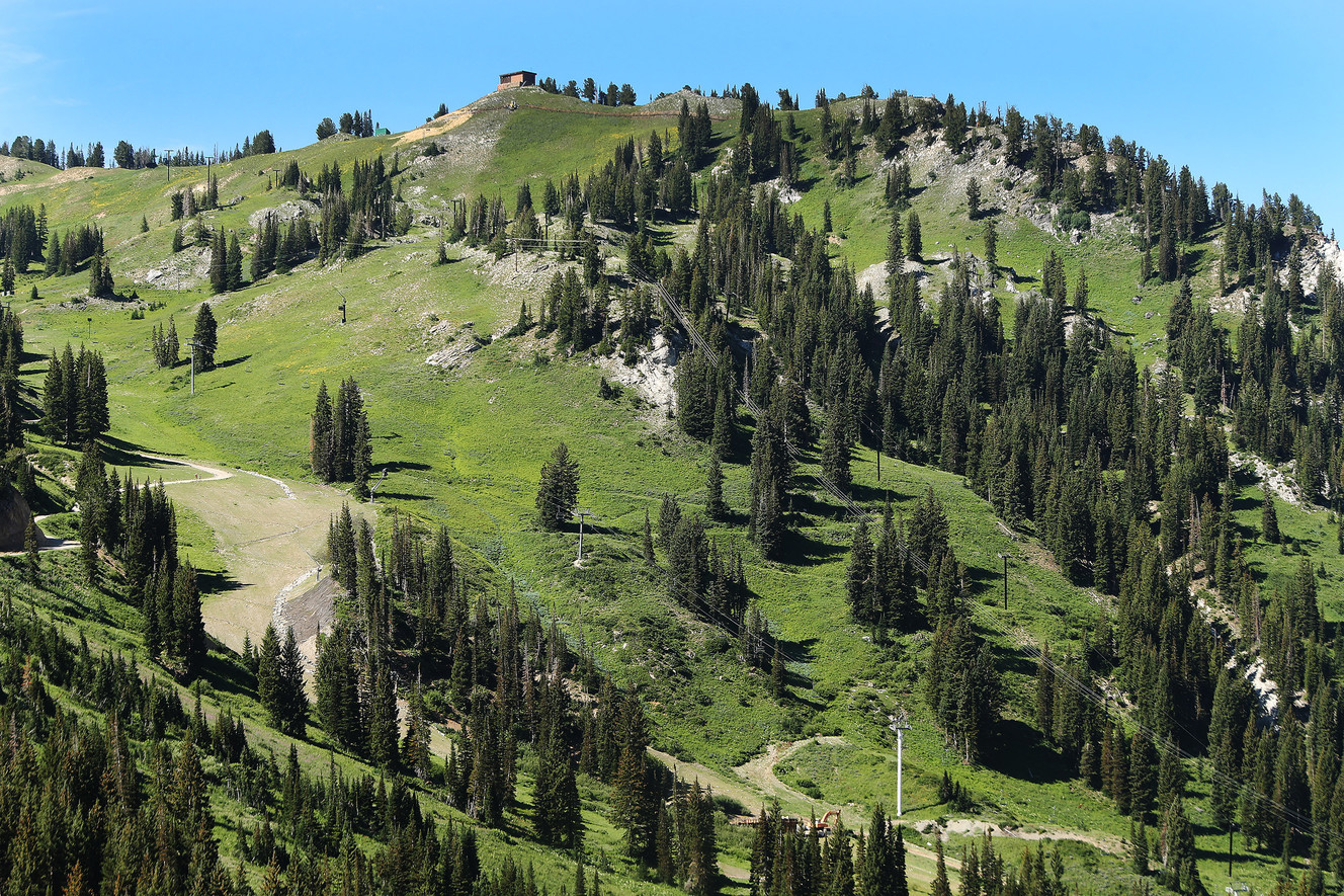 Ski lifts at Alta in Little Cottonwood Canyon on Sunday, July 30, 2017. While the canyon accommodates only 60 parking spots near the trailheads, more than 1,800 visitors came through the small town of Alta and up the canyon Saturday, city officials said. The city operates a free shuttle service up and down the canyon, but with so many visitors it's been difficult to keep up with demand. (Photo: Jeffrey D. Allred, Deseret News)