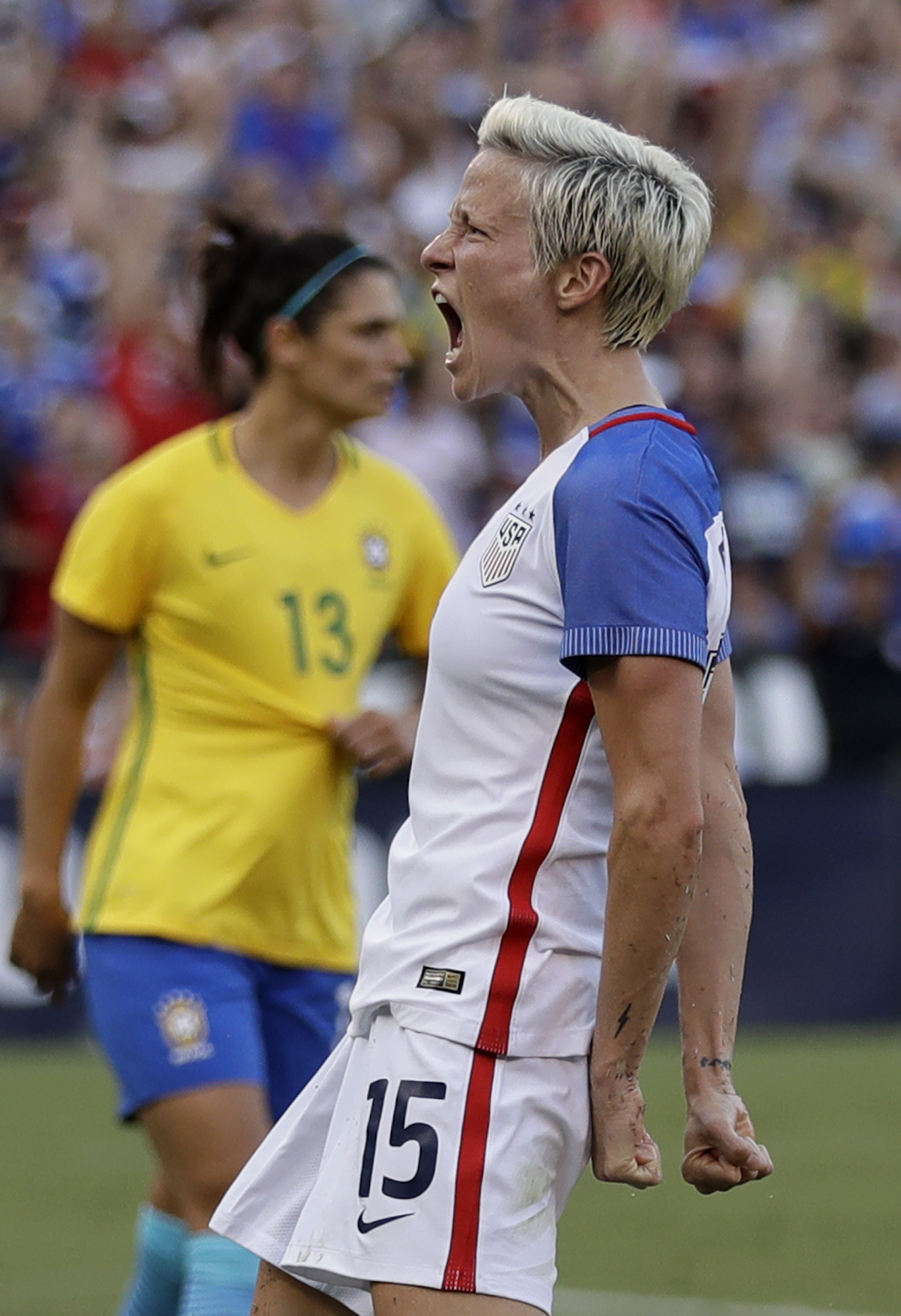 Julie Ertz caps late US comeback in 4-3 win over Brazil