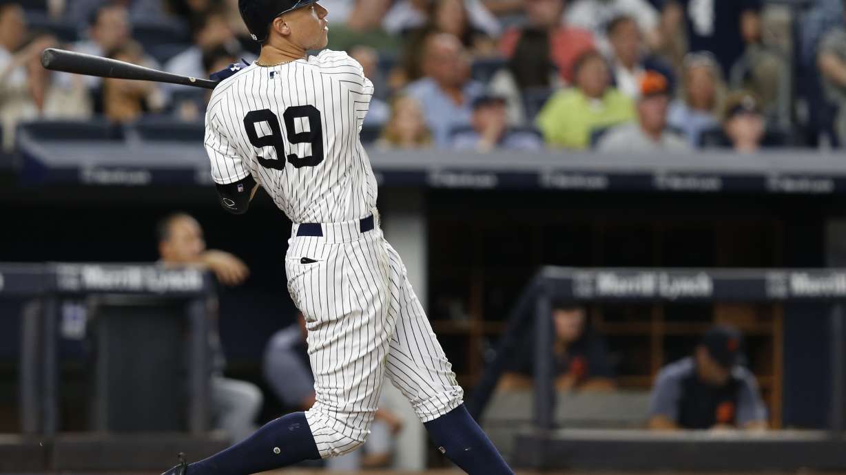 Judge snaps slump with 34th HR, Yankees top Tigers 7-3