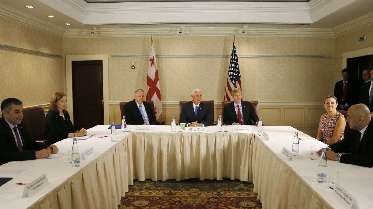 Pence pledges support for Georgia, condemns Russian moves