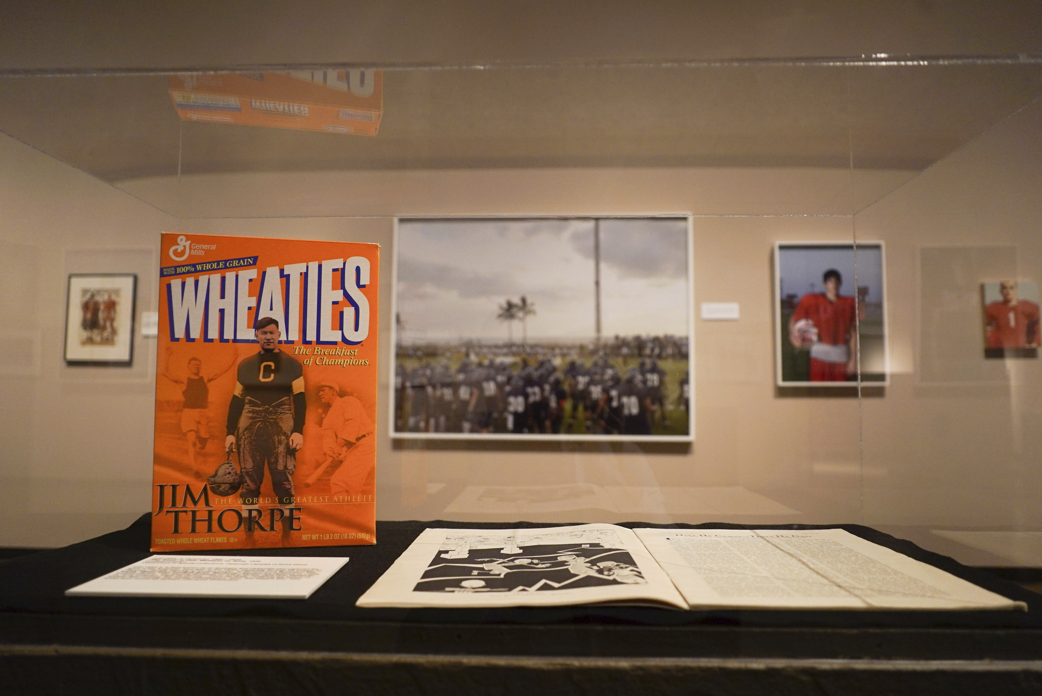 At birthplace of NFL, last stop for football art collection